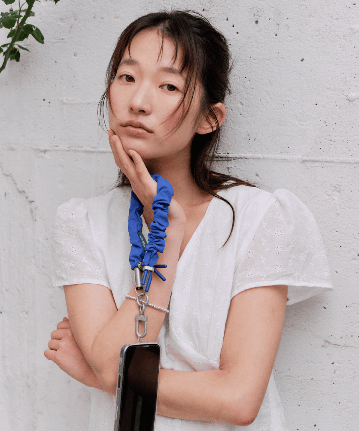 낼나(NELNA) 휴대폰 스트랩 스크런치 커버 세트 - C to C 60W PD고속충전 케이블 겸용 (숄더/손목형)