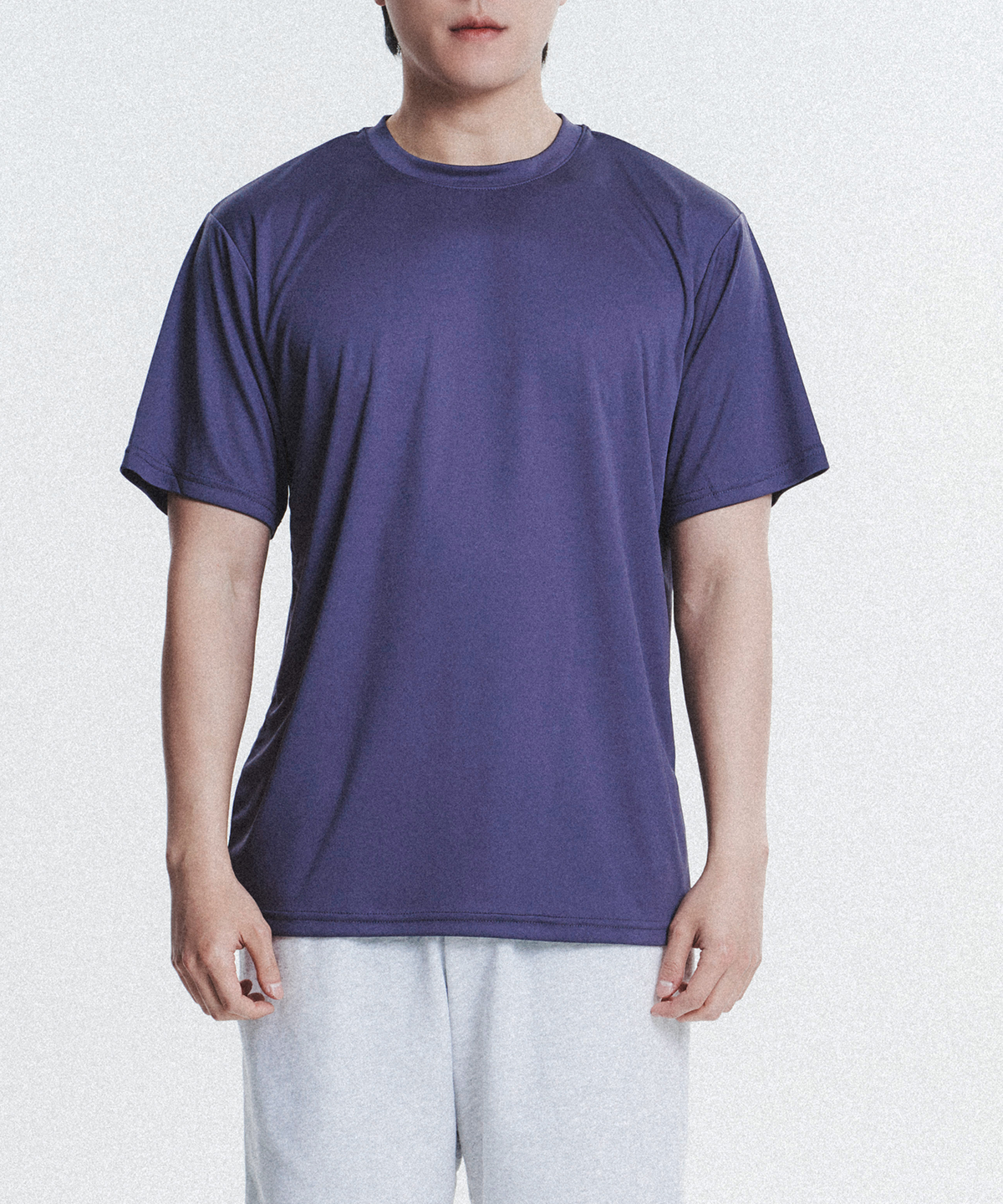 유나이티드 애슬(UNITED ATHLE) 4.4oz 드라이 리사이클 기능성 티셔츠_퍼플