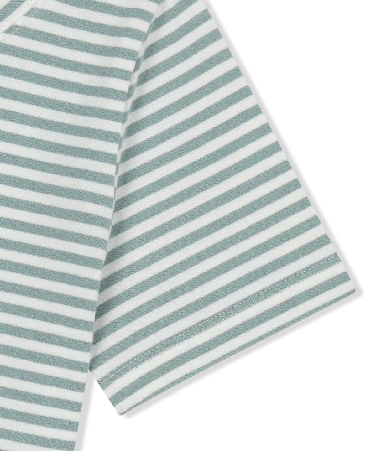 브라운브레스(BROWNBREATH) W STRIPE ONE SHOULDER TEE - MINT
