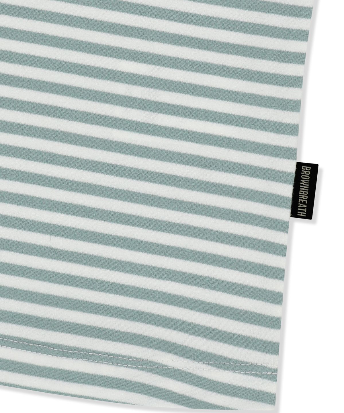 브라운브레스(BROWNBREATH) W STRIPE ONE SHOULDER TEE - MINT