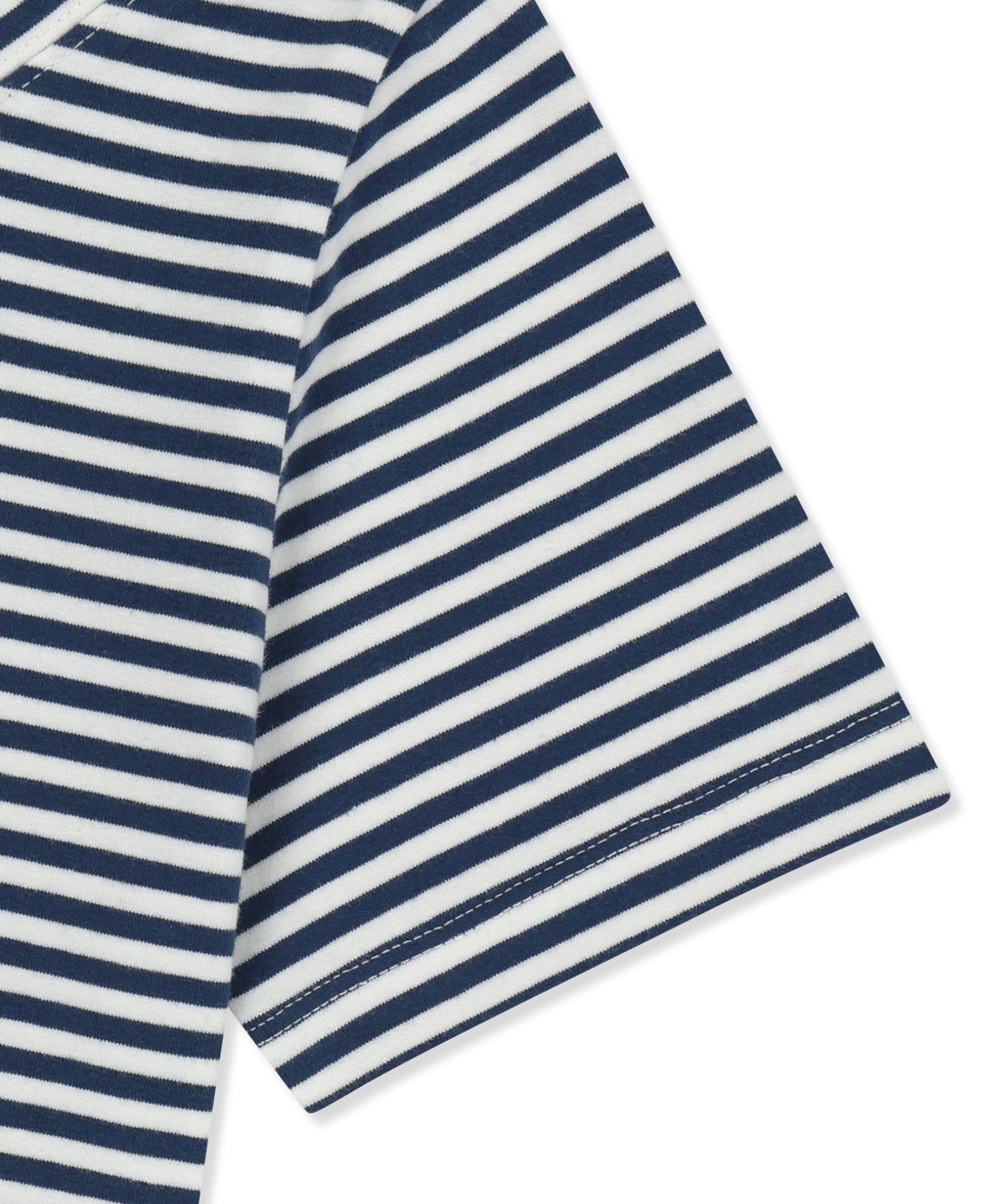 브라운브레스(BROWNBREATH) W STRIPE ONE SHOULDER TEE - NAVY