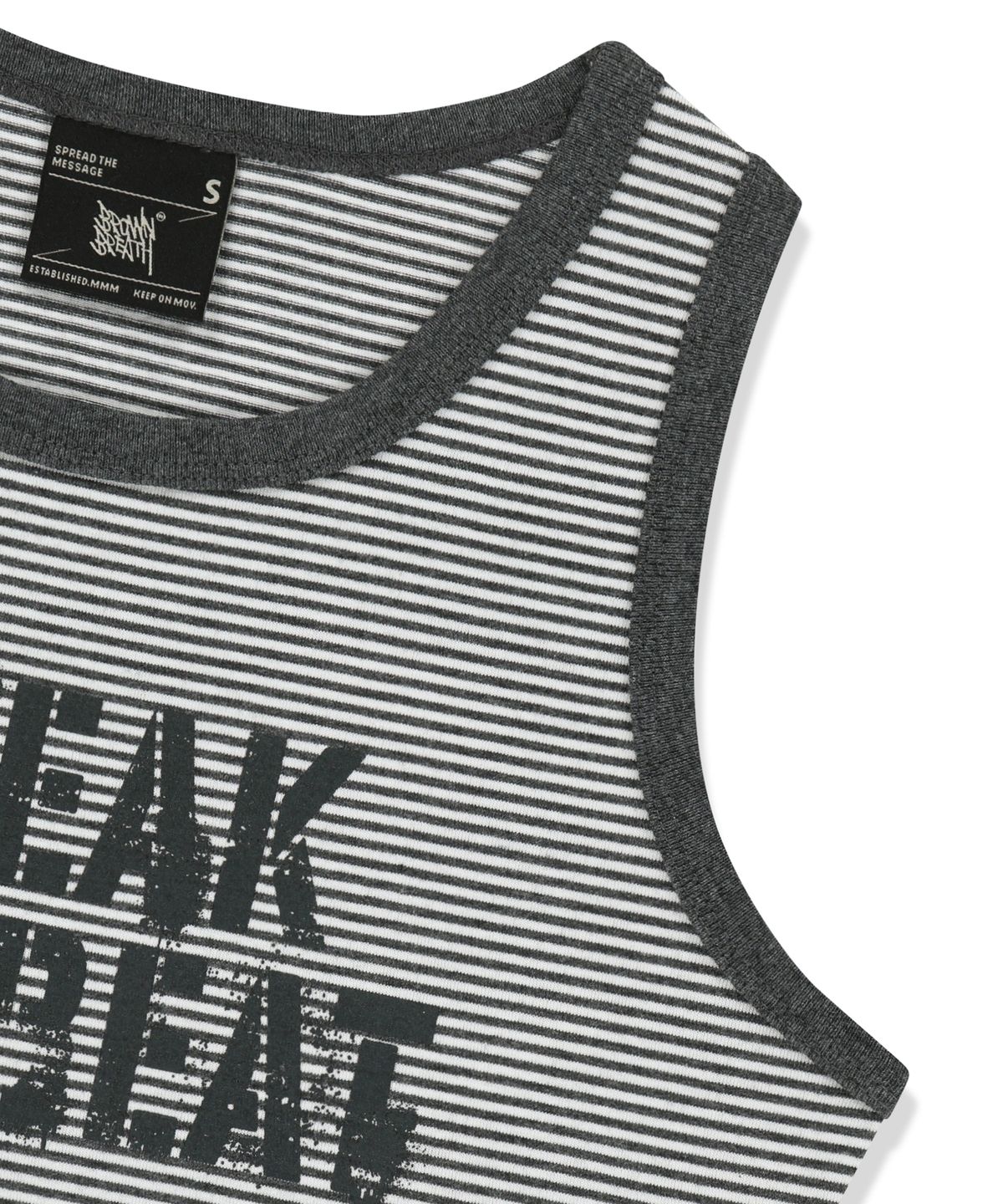 브라운브레스(BROWNBREATH) W BREAK THE BEAT SLEEVELESS - GREY