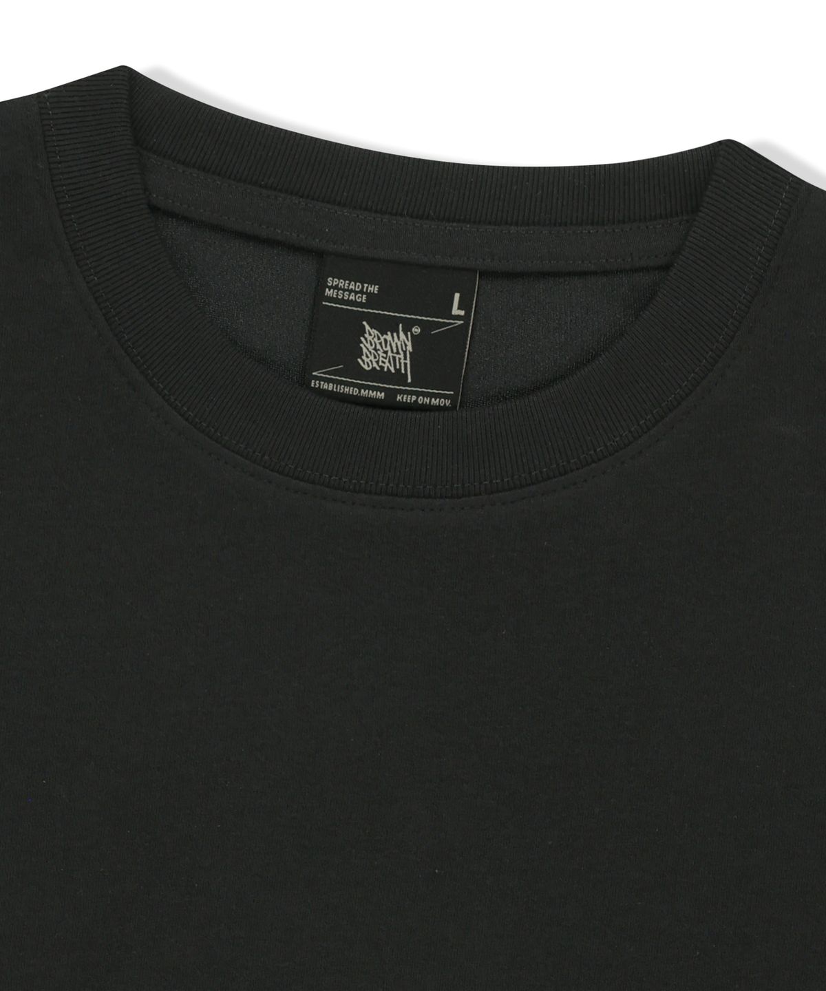 브라운브레스(BROWNBREATH) BB SURFING MESS TAG TEE - BLACK
