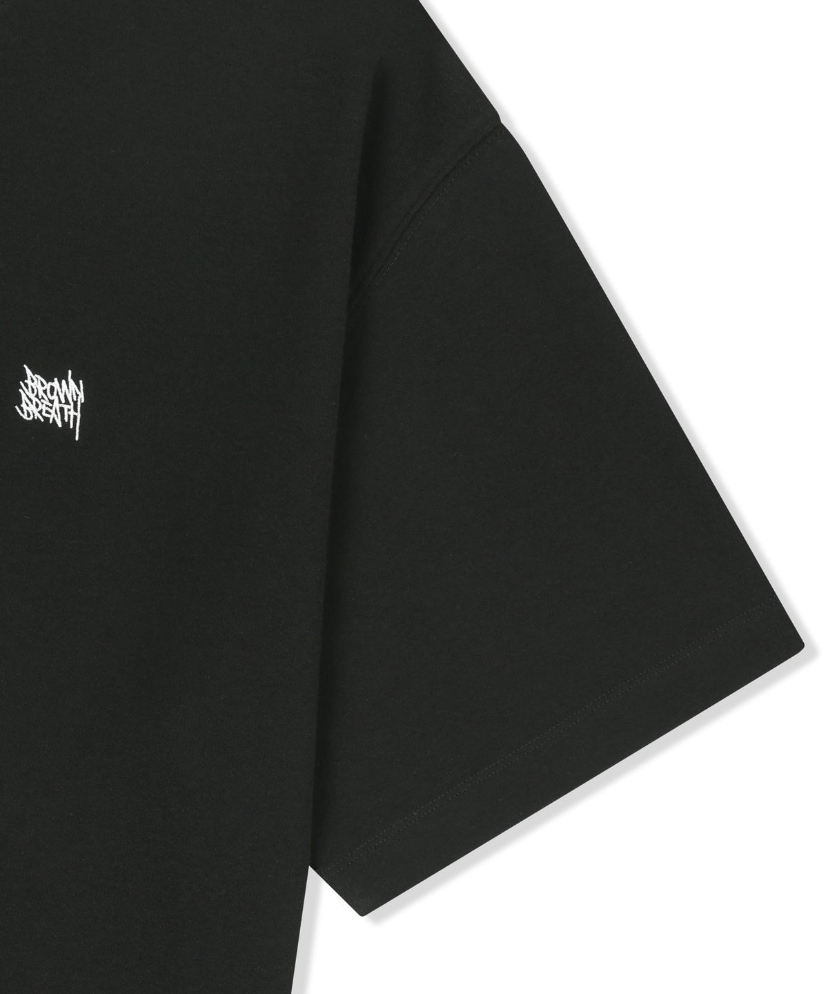 브라운브레스(BROWNBREATH) BB SURFING MESS TAG TEE - BLACK