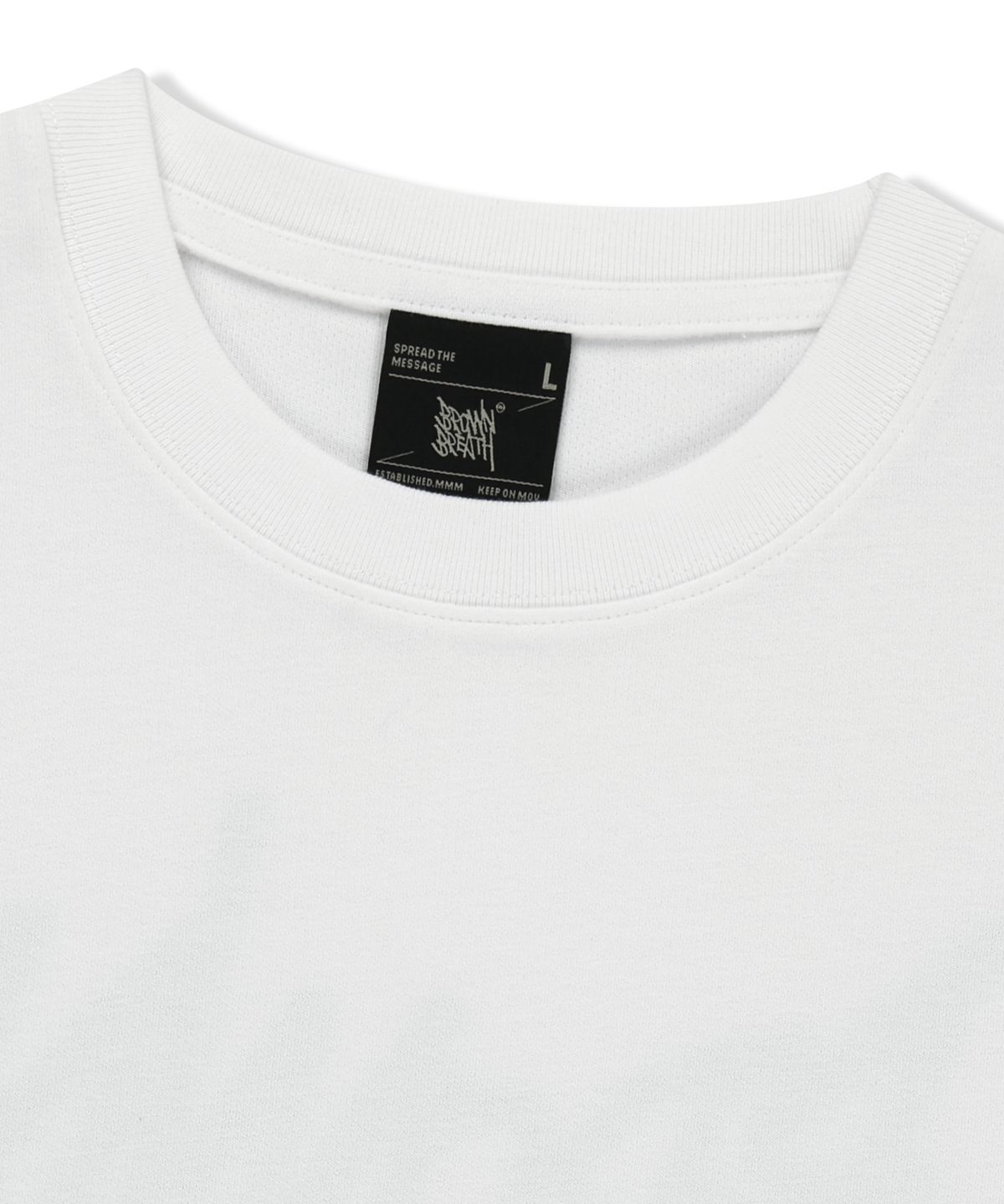 브라운브레스(BROWNBREATH) BB SURFING MESS TAG TEE - WHITE