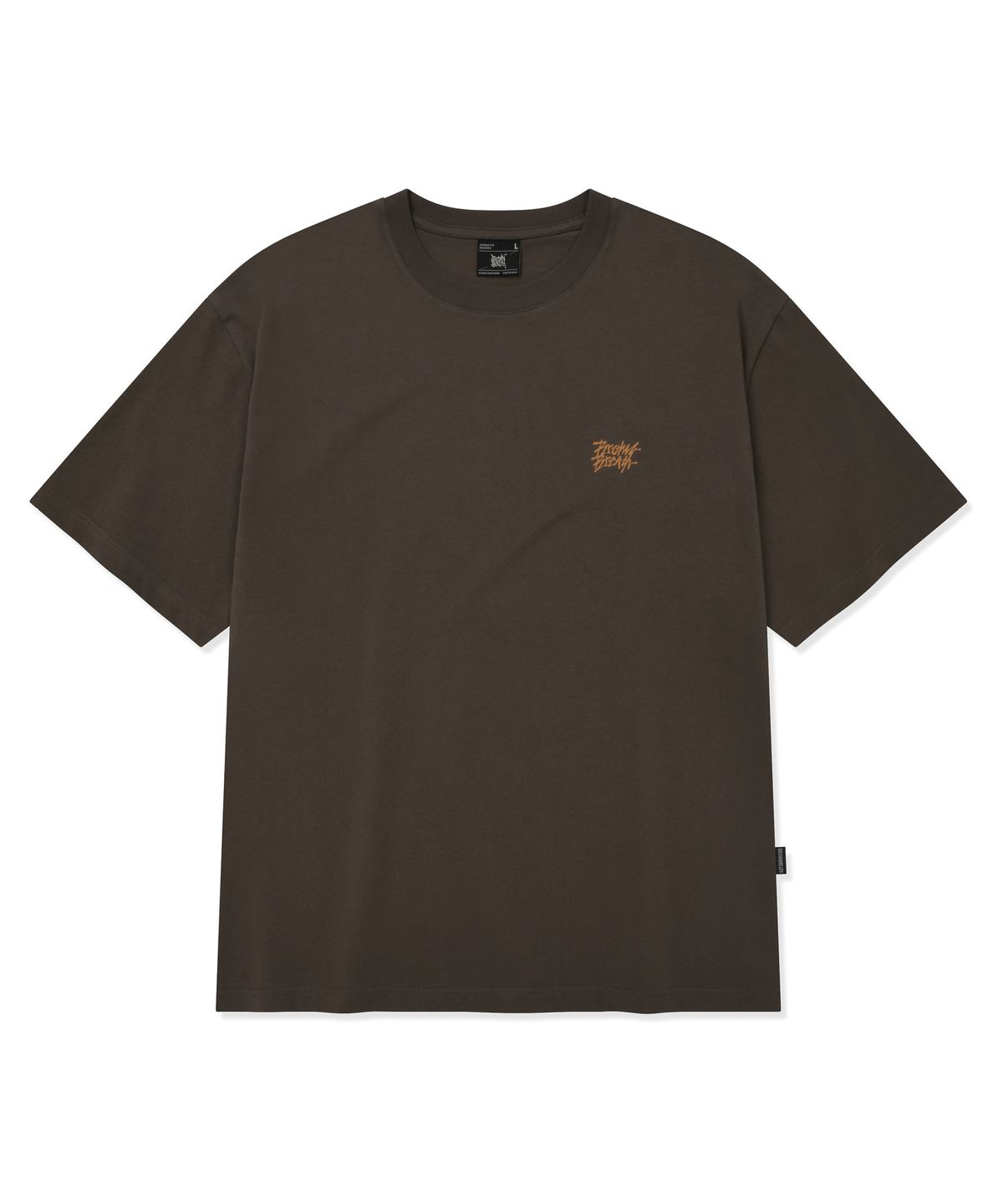 브라운브레스(BROWNBREATH) TROPICAL CRUSH TAG TEE - BROWN