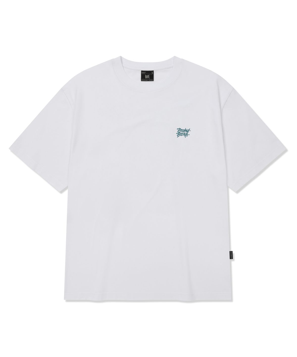 브라운브레스(BROWNBREATH) TROPICAL CRUSH TAG TEE - WHITE