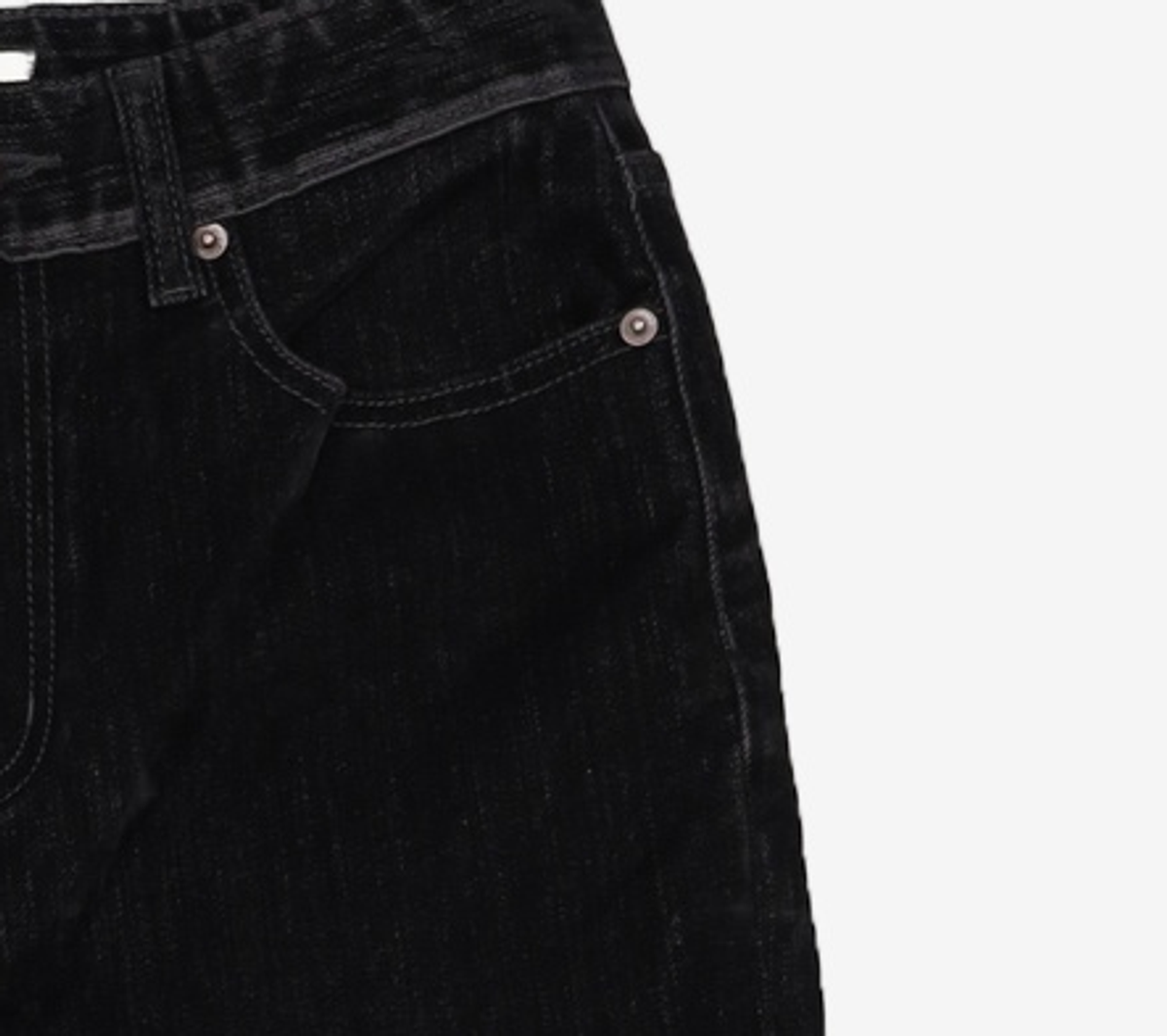 이십칠와이(27Y) Holiday Black Flare Velvet Denim - YF393 S