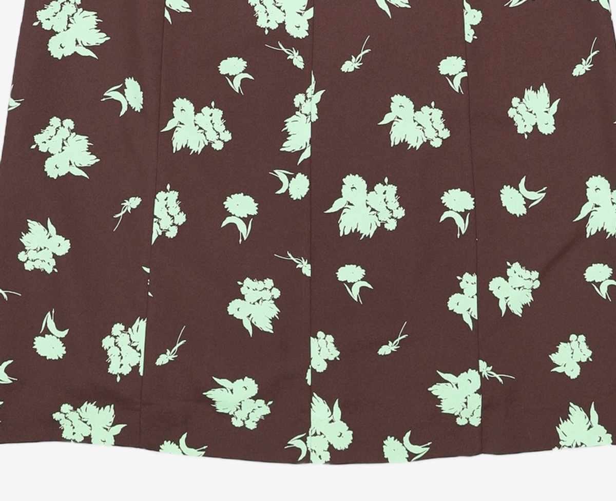 룩캐스트(LOOKAST) BROWN RACHEL PRINT DRESS (브라운 레이첼 프린트 드레스) M