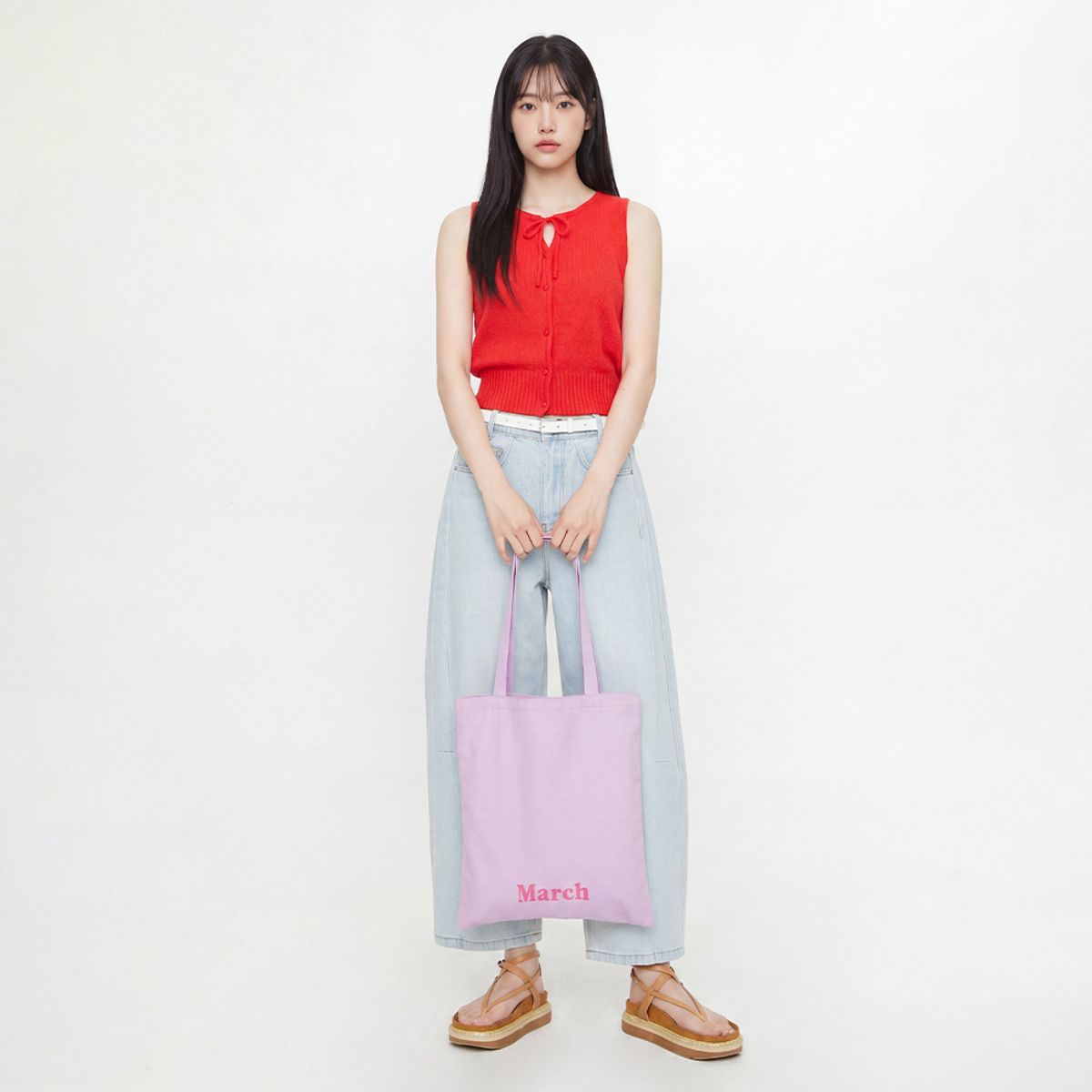 랩(LAP) 에브리데이 코튼 에코백 AS7AB482