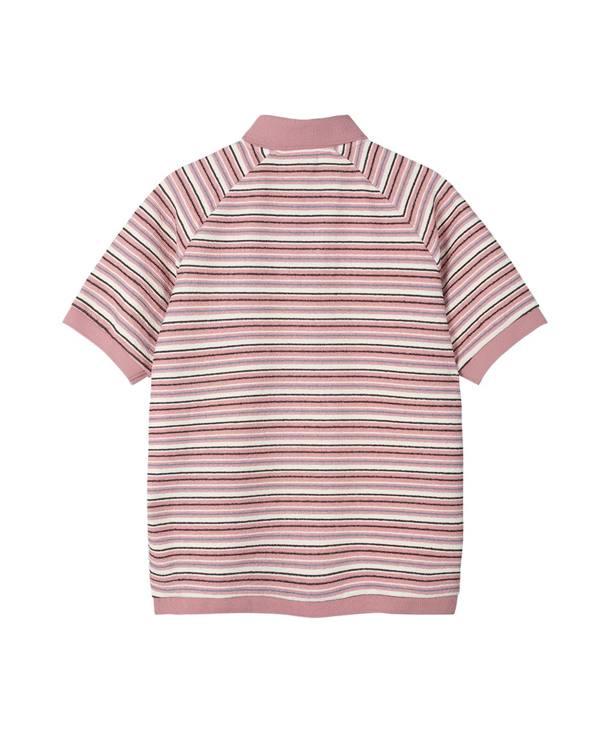 선데이후르츠마켓(SUNDAY FRUIT MARKET) SUN STRIPE COLLAR TEE PINK
