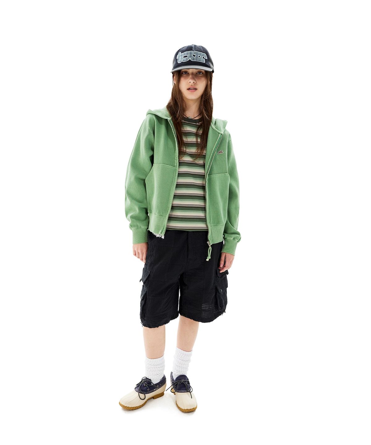 썬러브투어(SUNLOVETOUR) Legacy Zip Up Hoodie Green