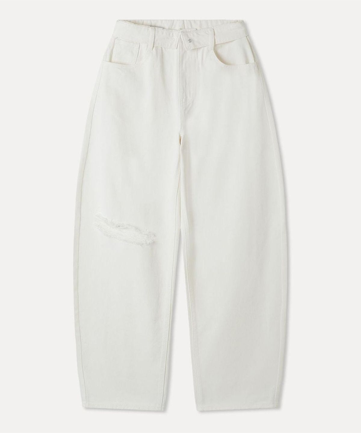 미쏘(MIXXO) 커브드 오비 턴업 데님 팬츠 RE TJG51MS_MIWTJG61QJ