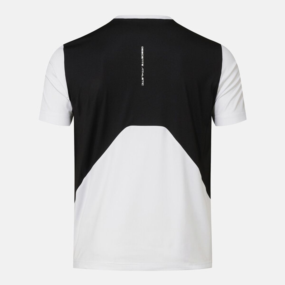 데상트(DESCENTE) 남성 컬러블럭 그래픽 반팔 티셔츠 화이트 SR321TTS73