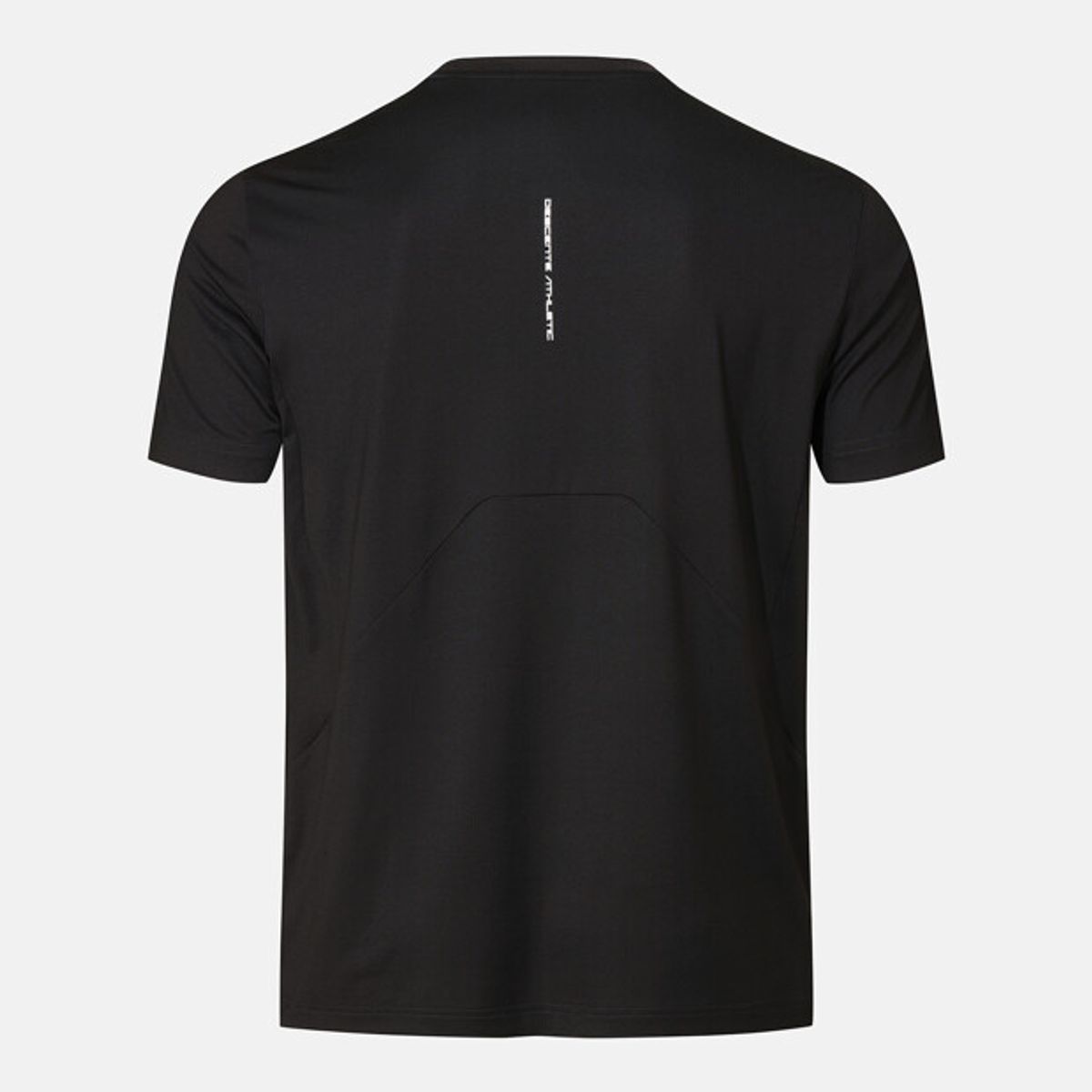 데상트(DESCENTE) 남성 컬러블럭 그래픽 반팔 티셔츠 블랙 SR321TTS73