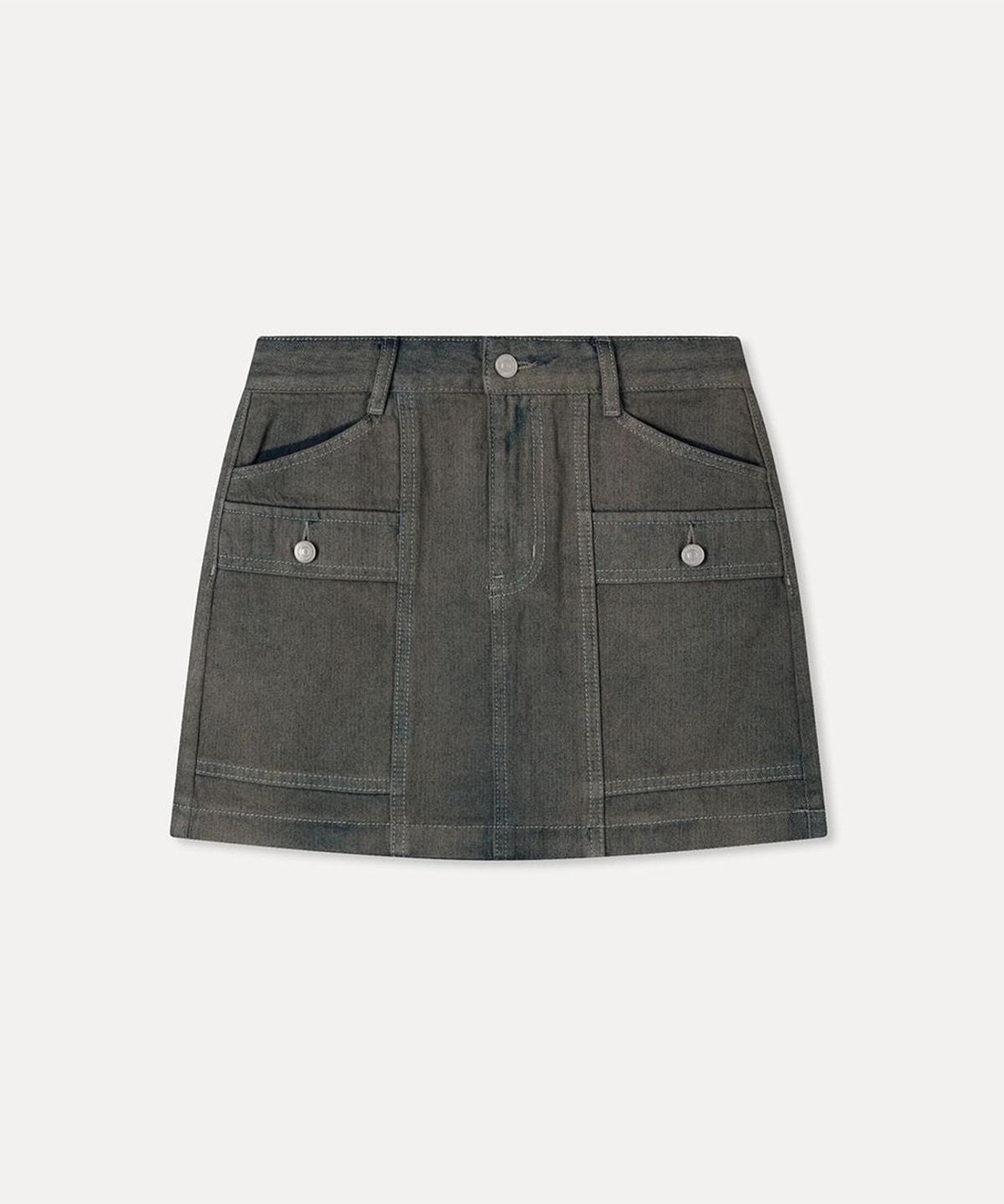 미쏘(MIXXO) 카고 데님 미니스커트_MIWWJG716J