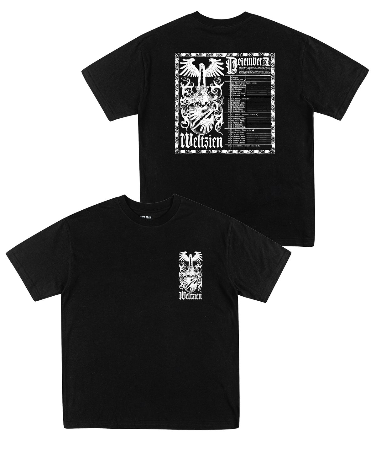 네이비팀(NAVYTEAM) Heritage Calender 반팔 티셔츠(4color)