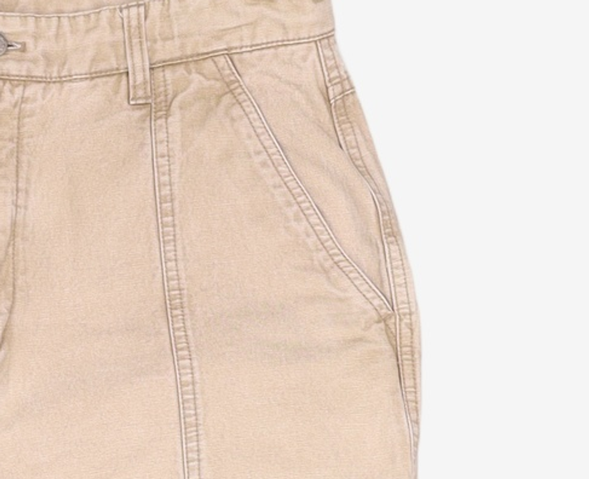 인사일런스(INSILENCE) 워시드 플리츠 루즈 팬츠 ASH BEIGE M