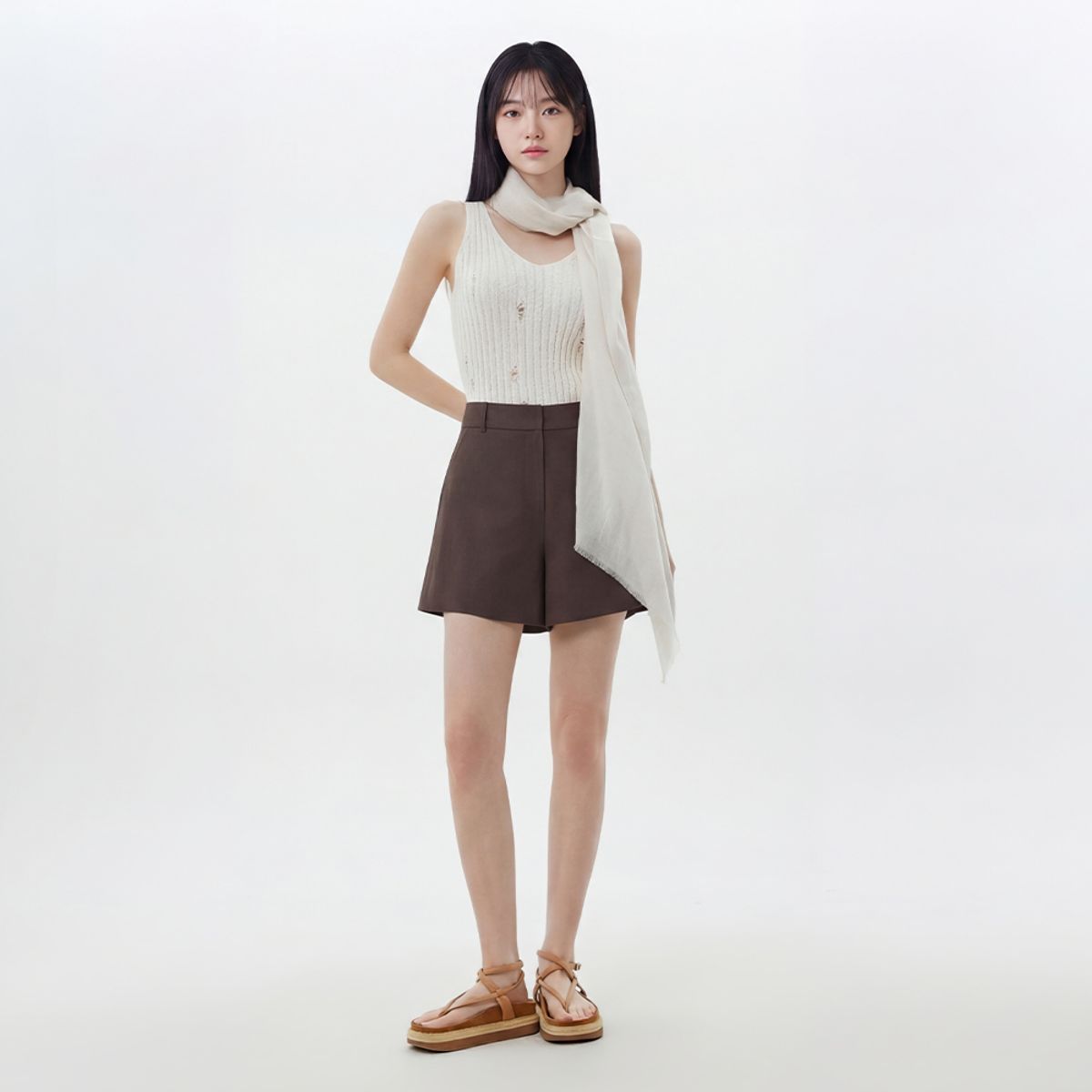 랩(LAP) 소프트 숄 앤 스카프 AS7AM463
