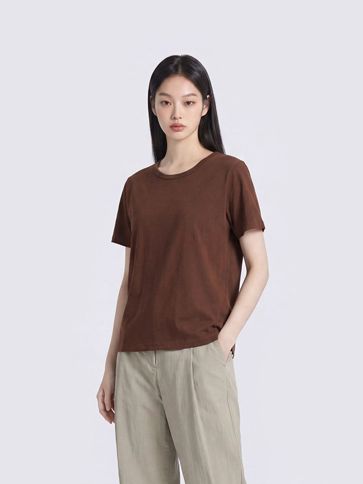 폴햄(POLHAM) 여성 슬럽 반팔티_PHG2TS2570