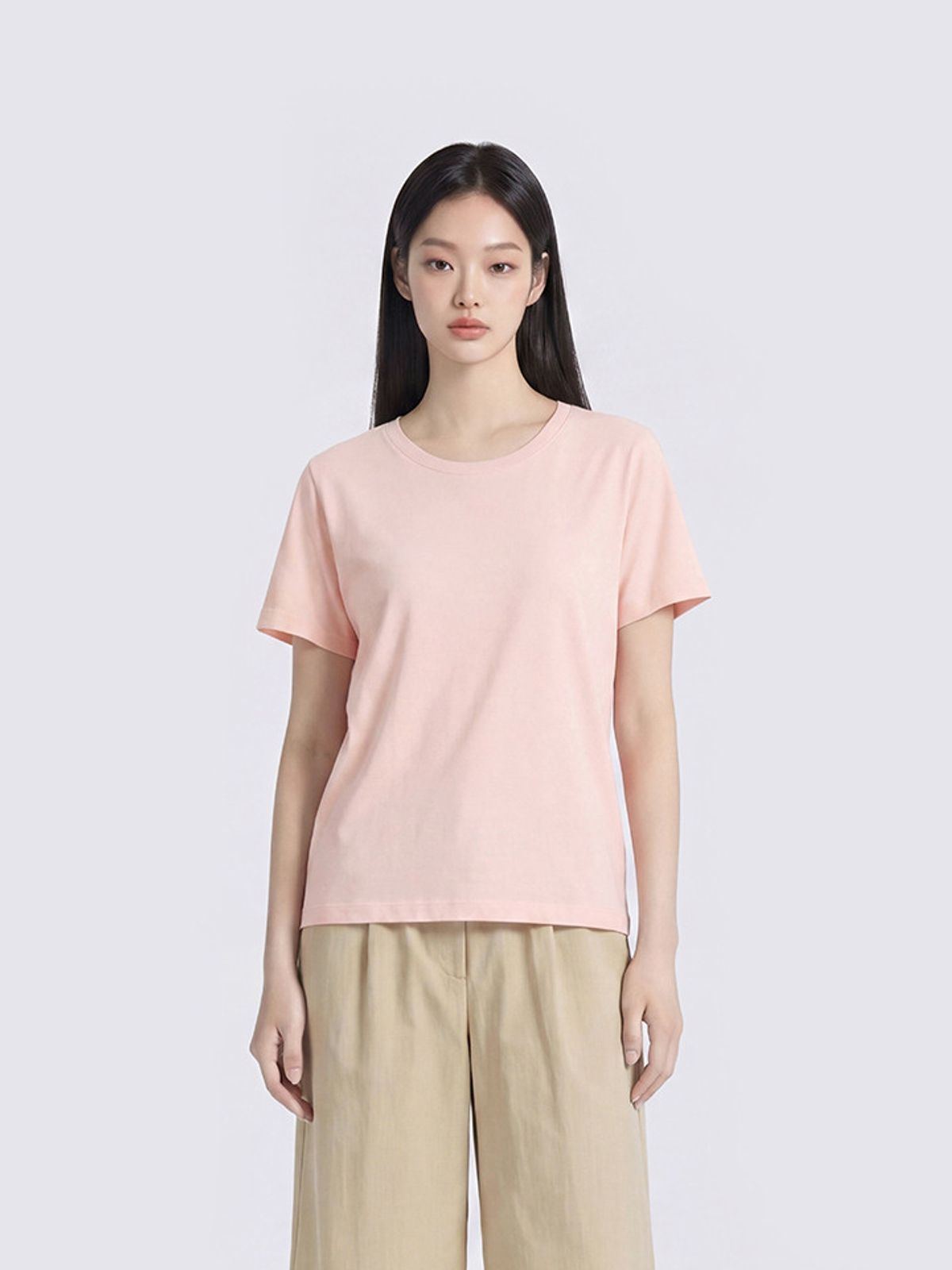 폴햄(POLHAM) 여성 슬럽 반팔티_PHG2TS2570