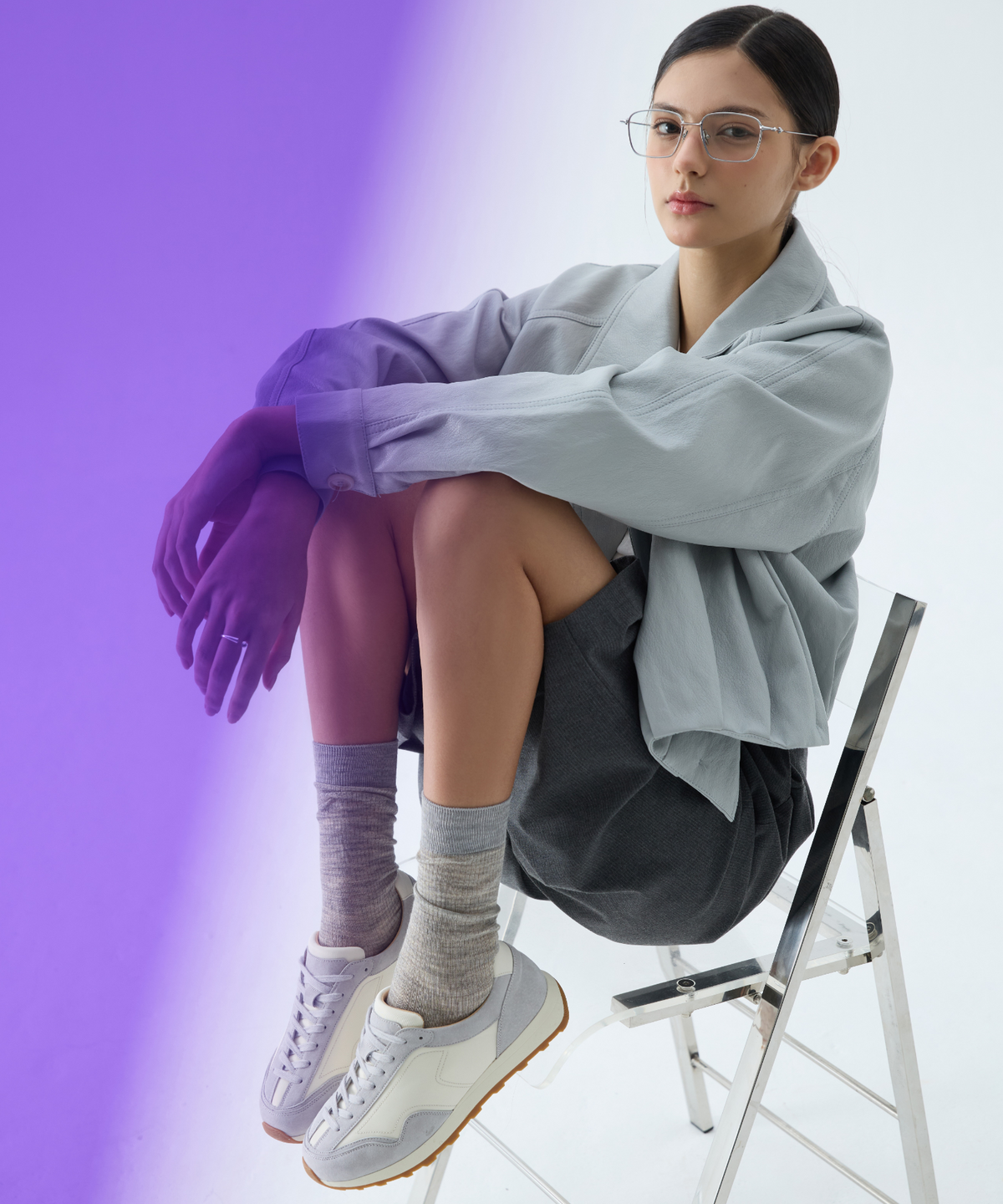 에코에(ECOE) 26 e.c.o.e Archive Sneaker - Light Gray