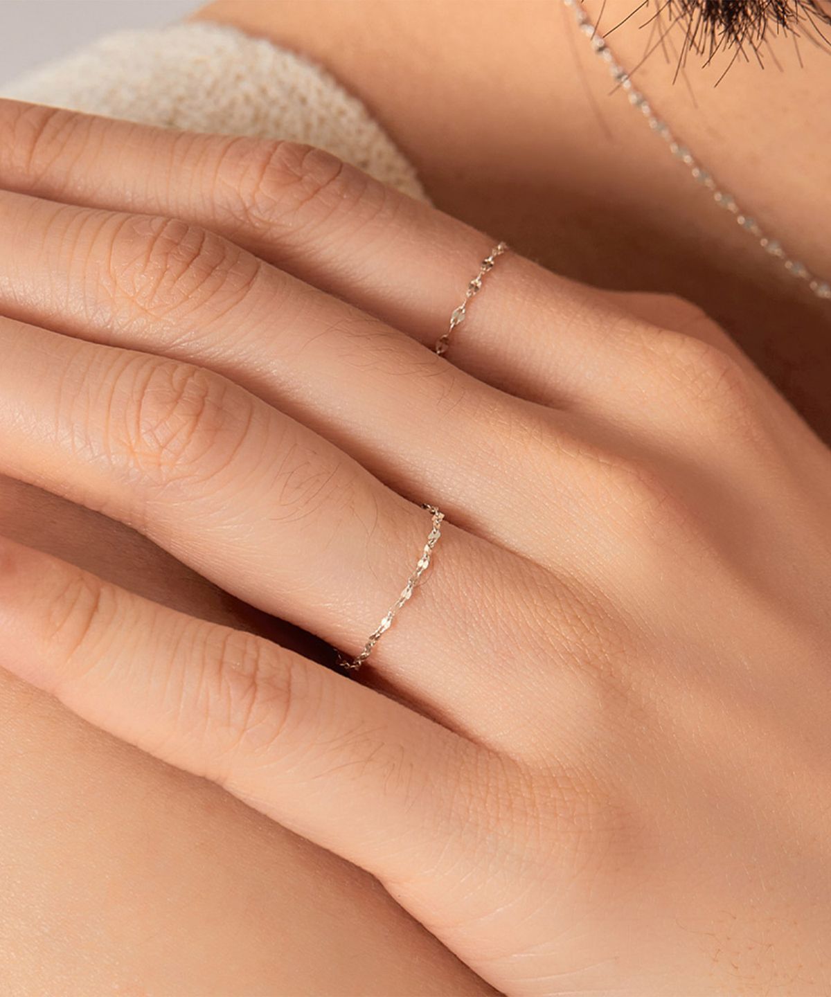 엘렌쥬얼리(HELENE JEWELRY) 925 실버 Silver 잠자리 체인 은 반지