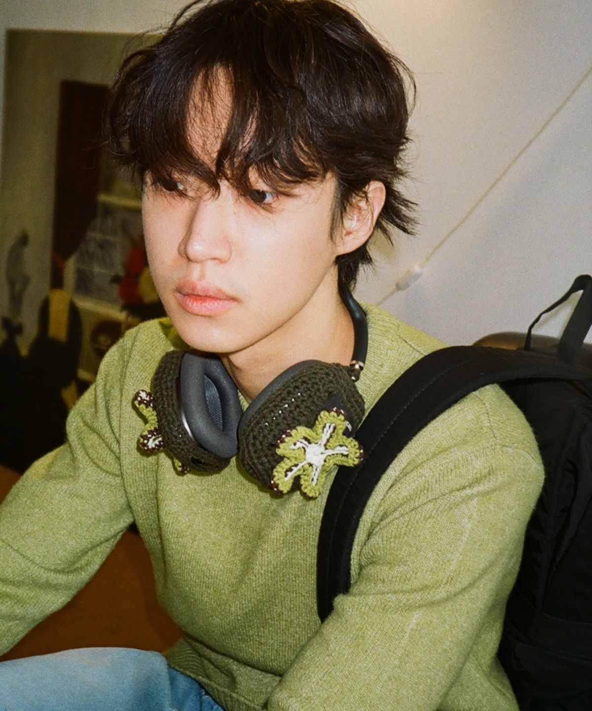 이우가마카라스(IUGAMAKARAS) Crochet Max Case (Avocado)