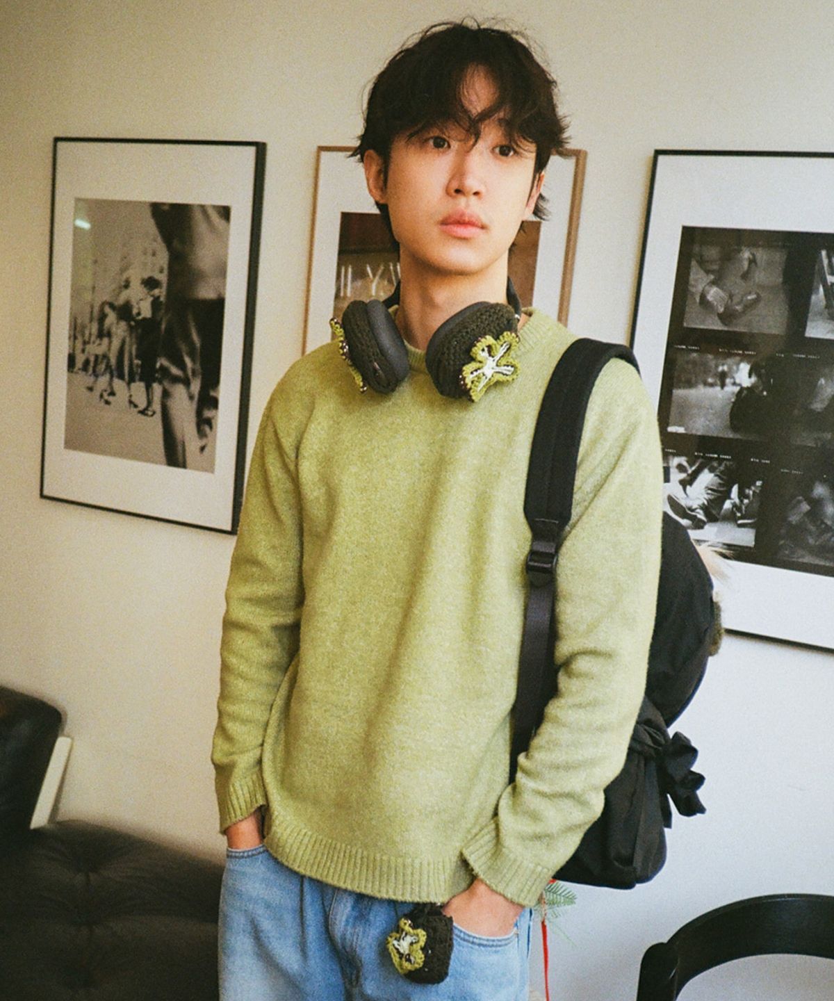 이우가마카라스(IUGAMAKARAS) Crochet Max Case (Avocado)