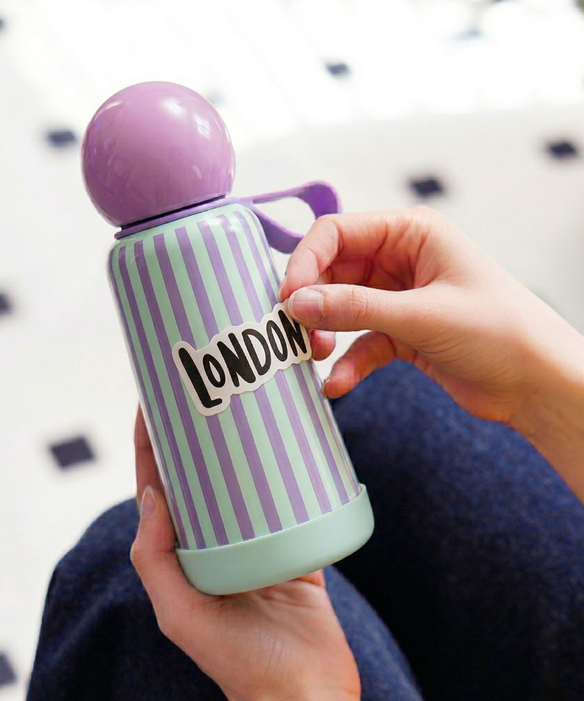 룬드런던(LUNDLONDON) 스키틀보틀2.0 프린트 300ml 보온보냉 텀블러 5컬러