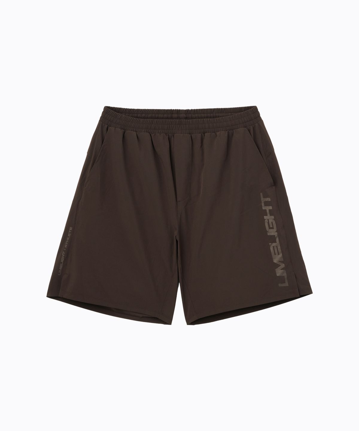 라임라잇 어패럴(LIMELIGHT APPAREL) 애슬릿 라임라잇 빅 로고 라이너 쇼츠 (브라운/브라운)