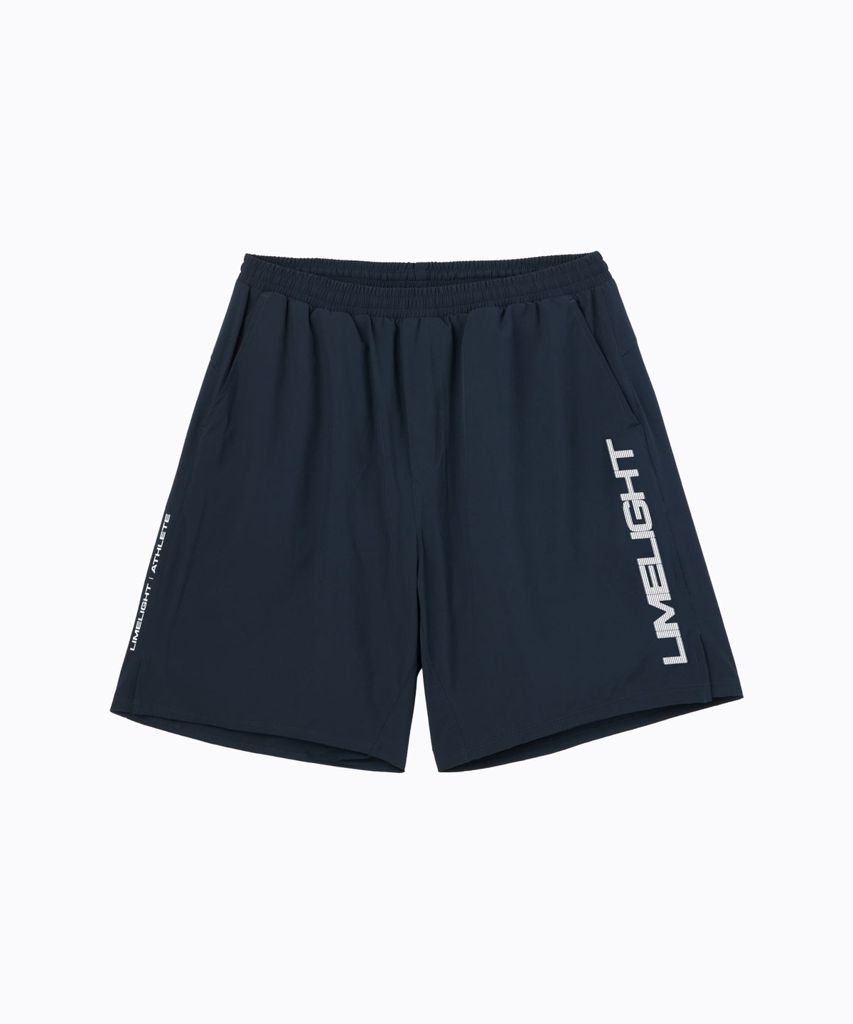 라임라잇 어패럴(LIMELIGHT APPAREL) 애슬릿 라임라잇 빅 로고 라이너 쇼츠 (네이비/화이트)
