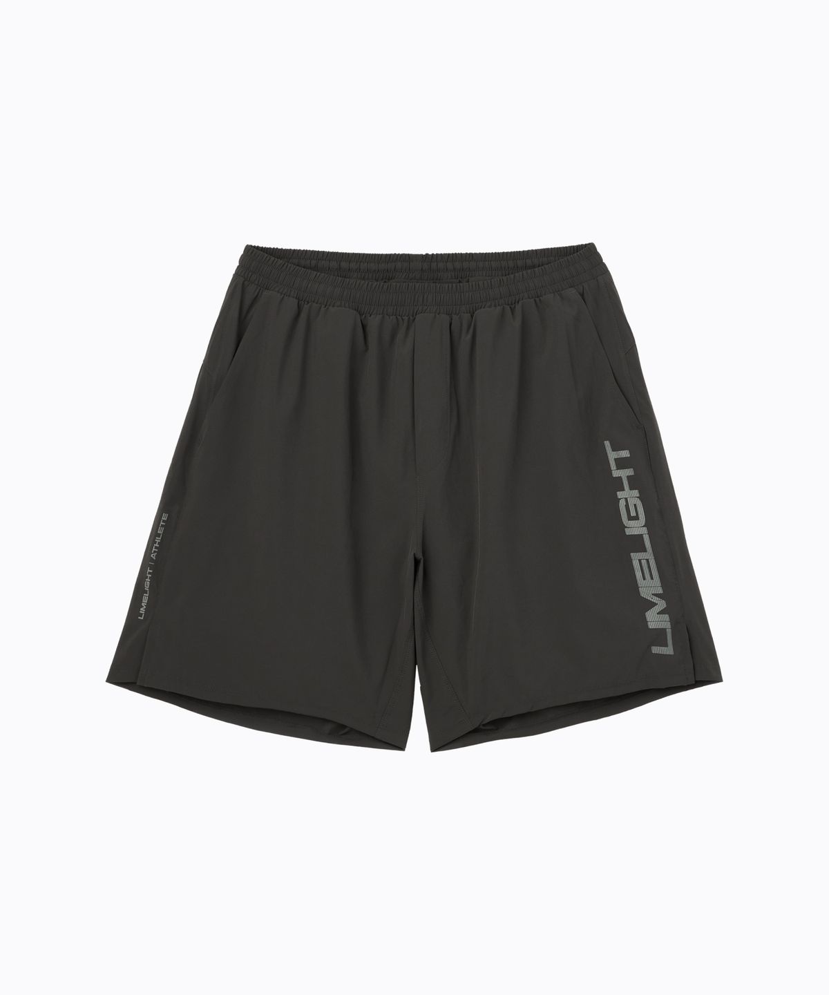 라임라잇 어패럴(LIMELIGHT APPAREL) 애슬릿 라임라잇 빅 로고 라이너 쇼츠 (차콜/그레이)