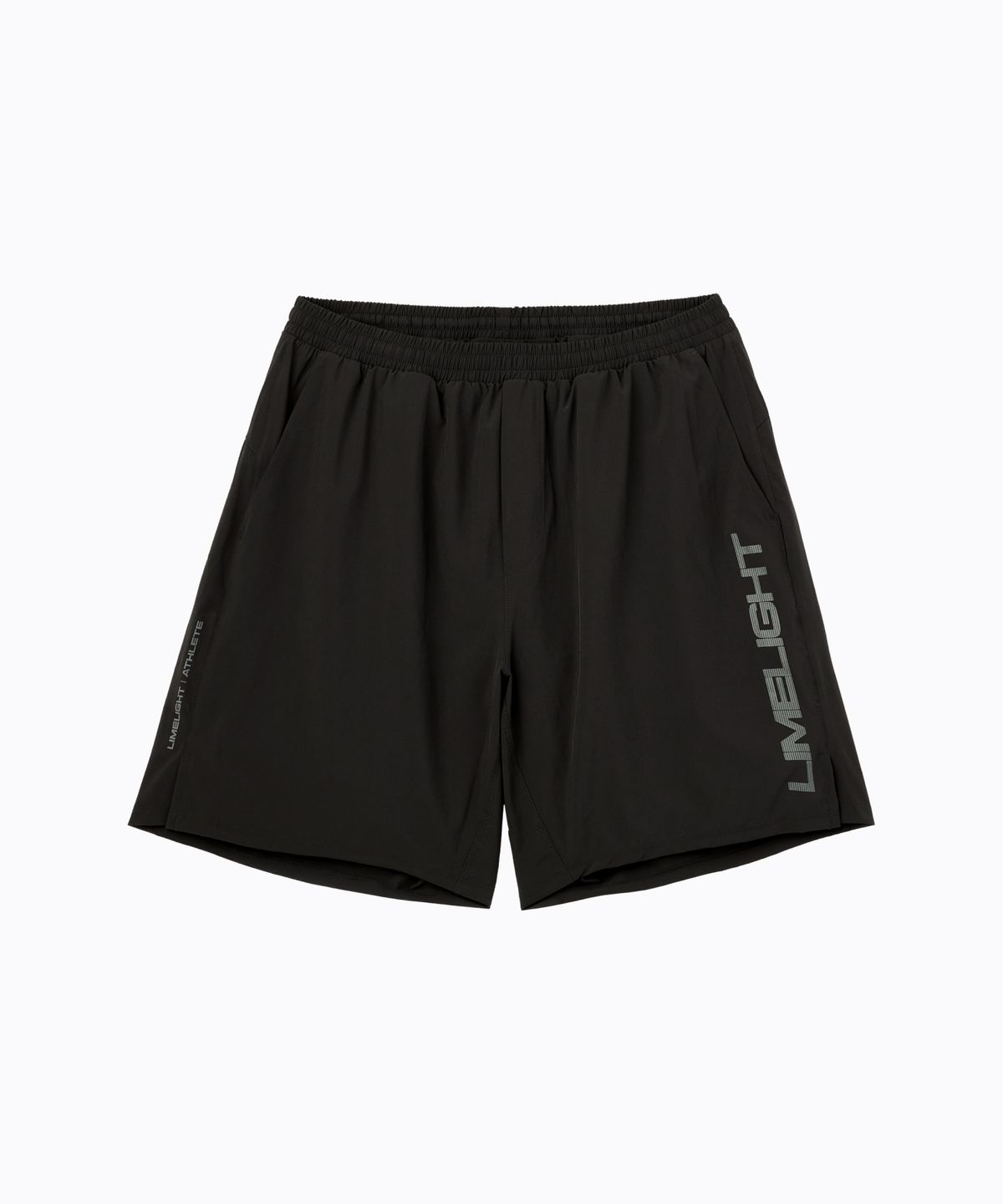 라임라잇 어패럴(LIMELIGHT APPAREL) 애슬릿 라임라잇 빅 로고 라이너 쇼츠 (블랙/그레이)