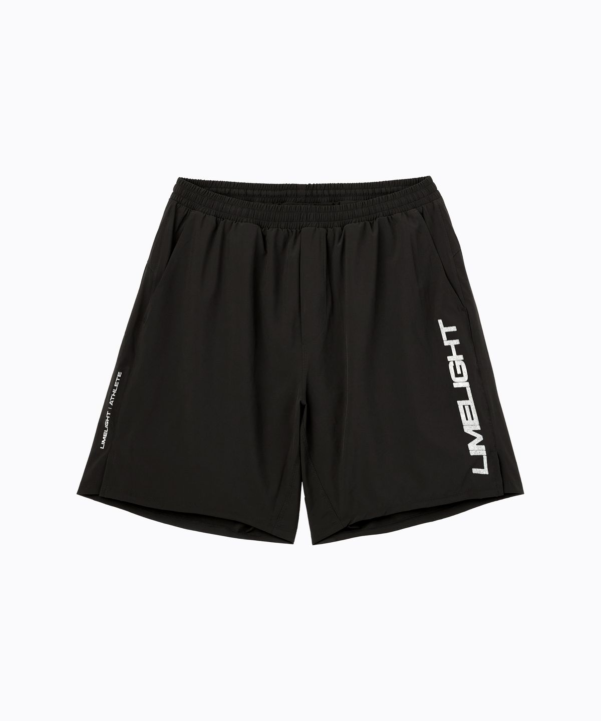 라임라잇 어패럴(LIMELIGHT APPAREL) 애슬릿 라임라잇 빅 로고 라이너 쇼츠 (블랙/화이트)