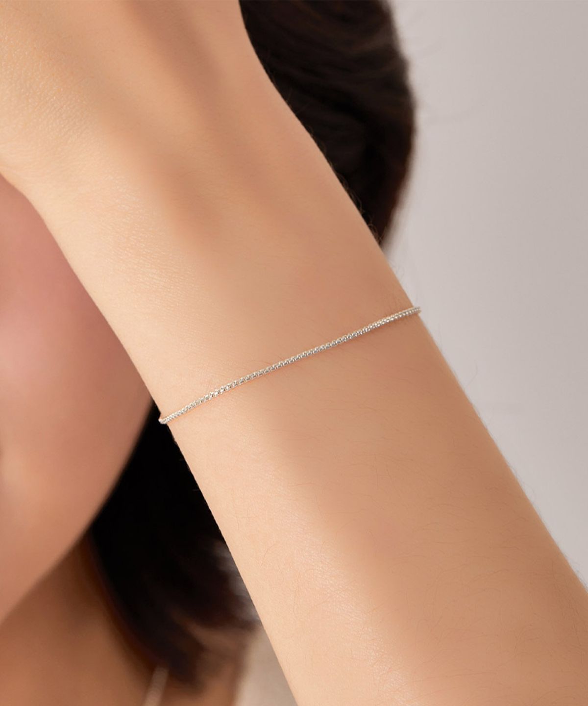 엘렌쥬얼리(HELENE JEWELRY) 925 실버 Silver 라운드 체인 은 팔찌