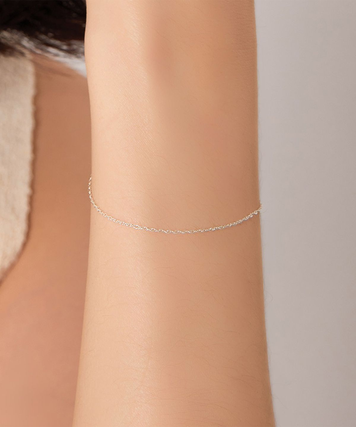 엘렌쥬얼리(HELENE JEWELRY) 925 실버 Silver 로프 스타일 체인 은 팔찌