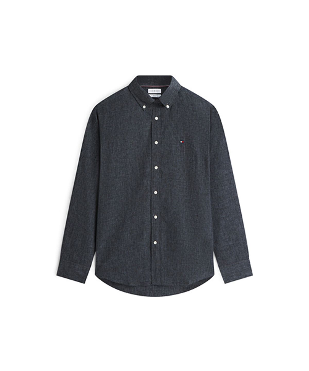 타미힐피거(TOMMY HILFIGER) [Regular fit] 린넨 블렌드 레귤러 버튼 다운 셔츠 (T12G6WSH040MT2BDS)