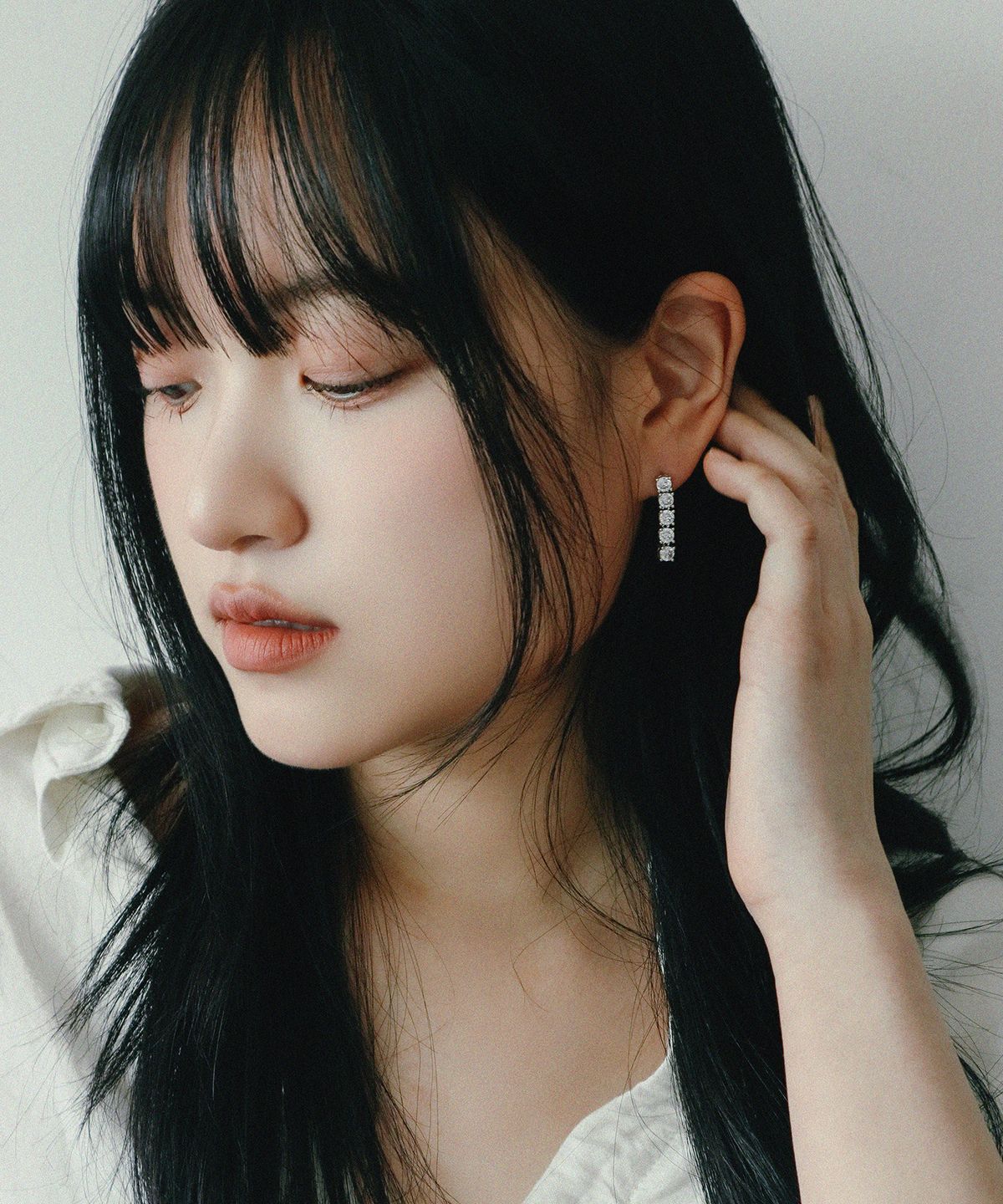 스몰굿띵(SMGT) 4MM 라운드 테니스 귀걸이