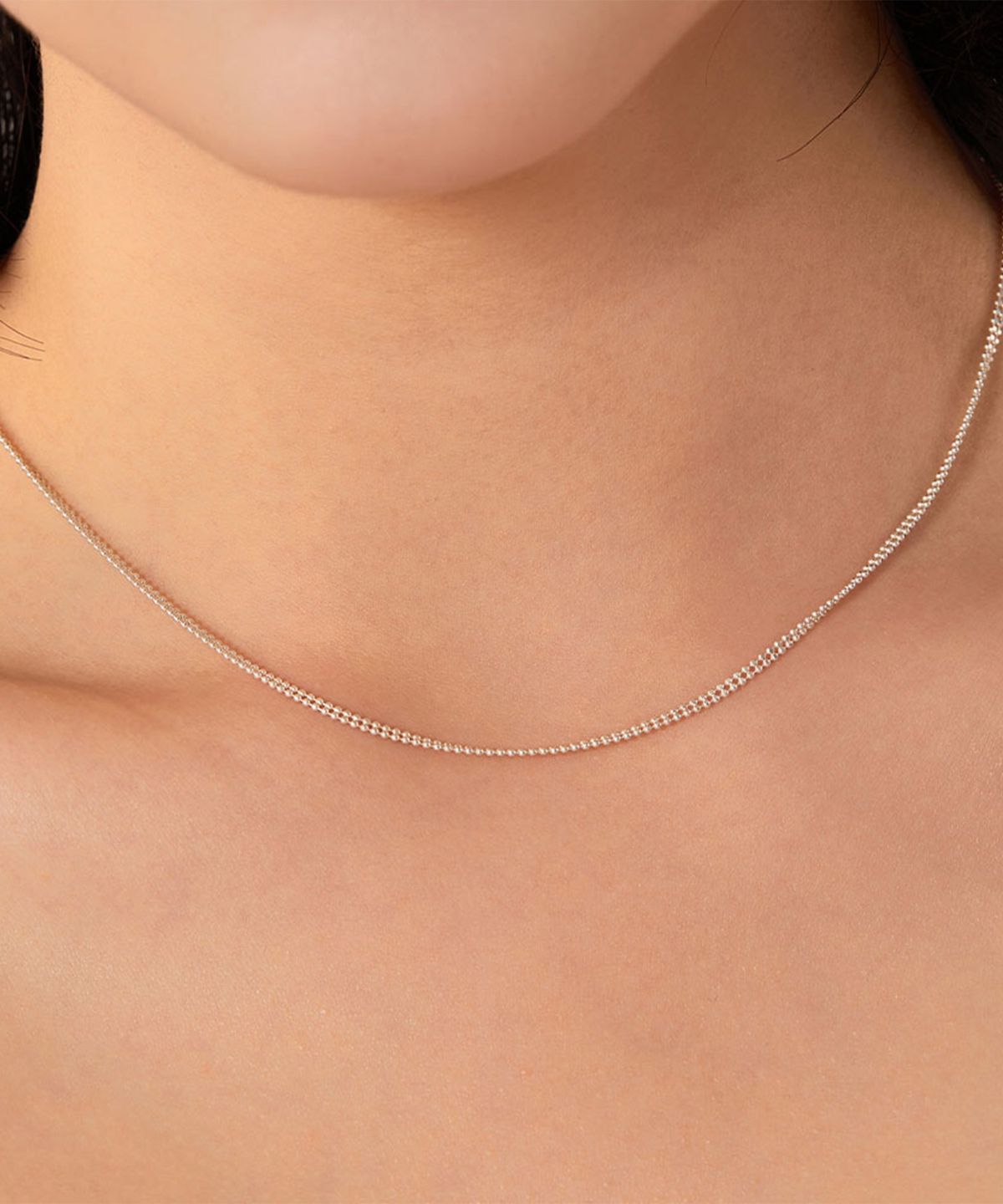 엘렌쥬얼리(HELENE JEWELRY) 925 실버 Silver 더블 컷팅 체인 은 목걸이