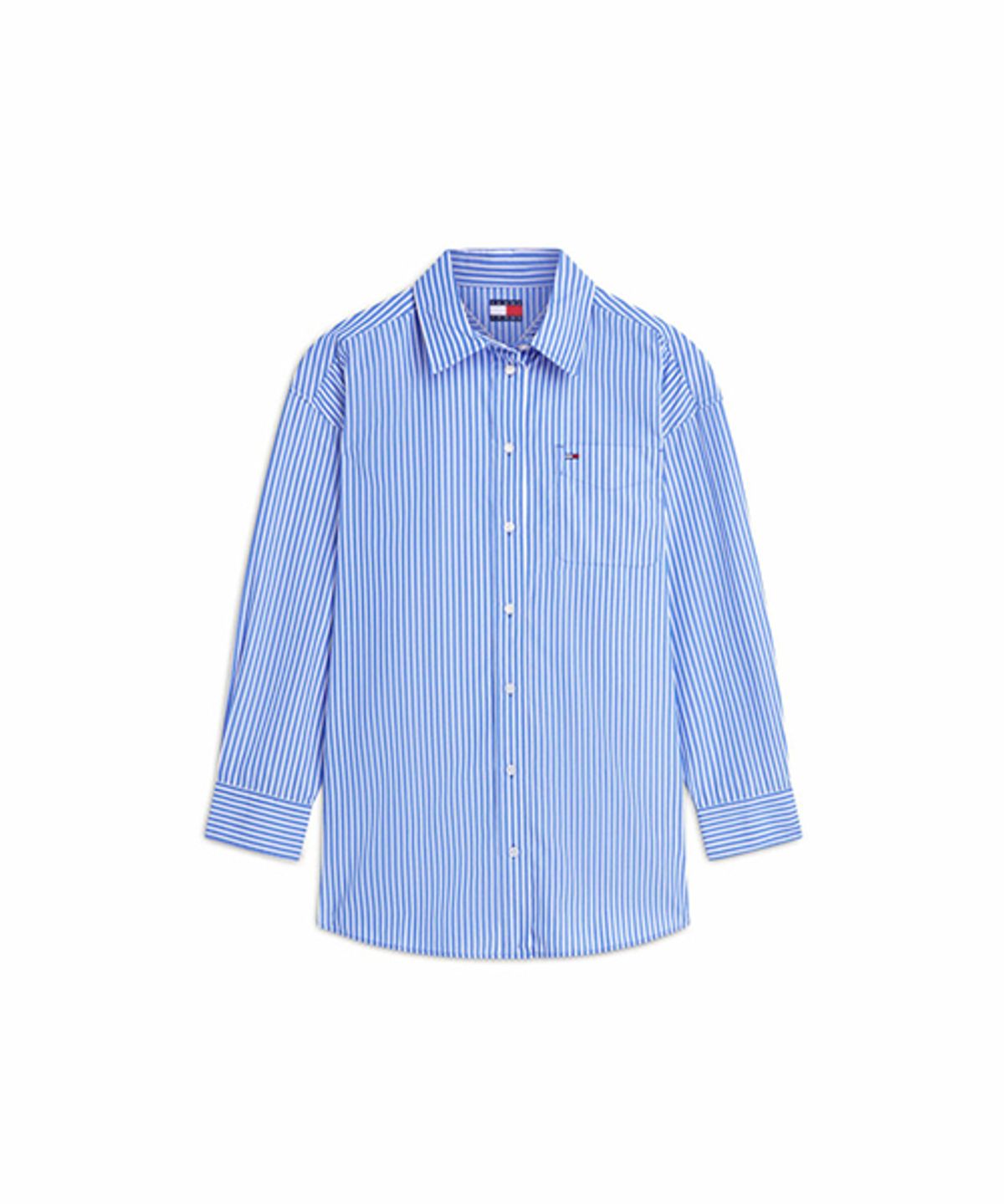 타미진스(TOMMY JEANS) 에센셜 스트라이프 셔츠 (T32G6WSH23TWT1C8P)