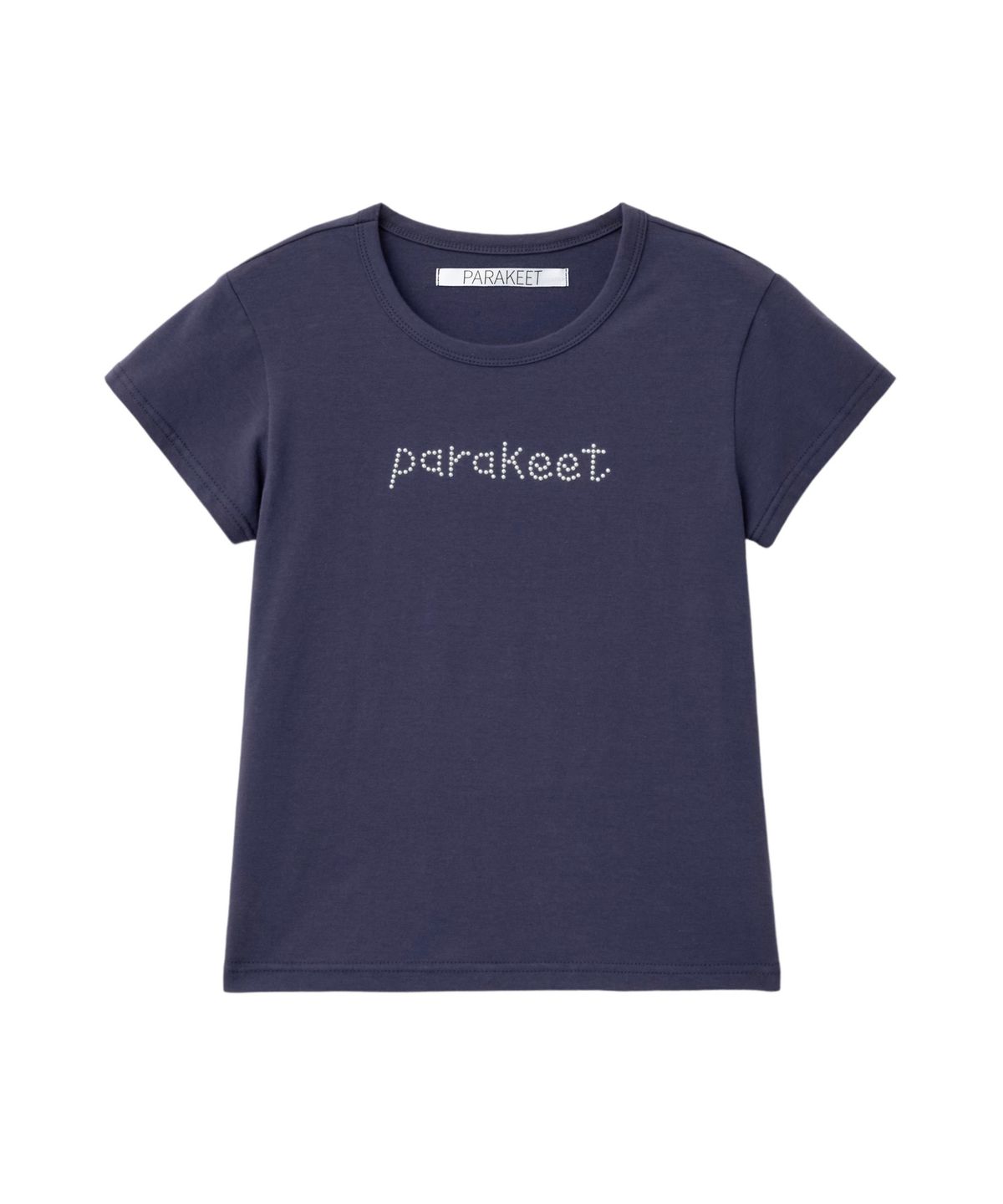 패러킷(PARAKEET) 글린트 레터링 티 (다크 네이비)