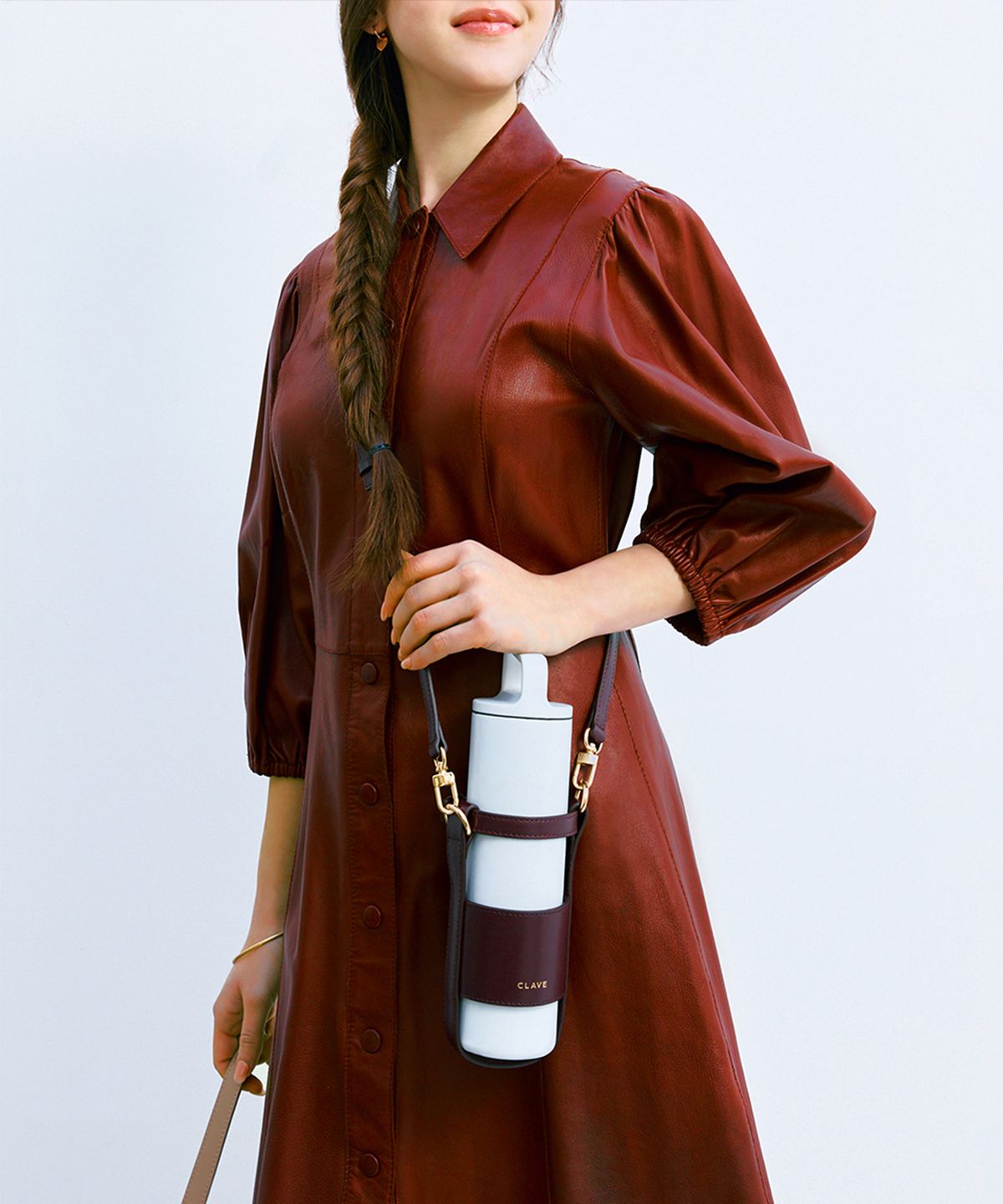 끌라베(CLAVE) 물병백 버건디 (WATER BOTTLE BAG Burgundy)