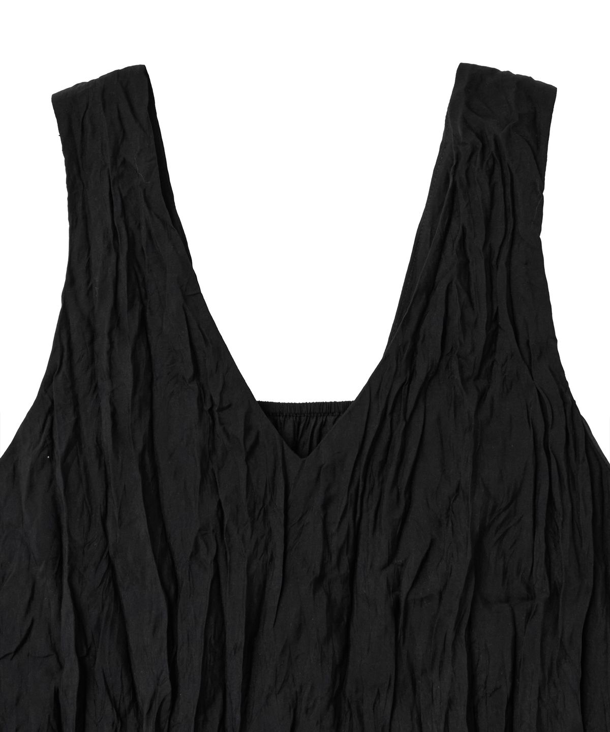 노이어 포 우먼(NOIRER FOR WOMAN) 링클 텍스쳐 스카프 블라우스 (블랙)