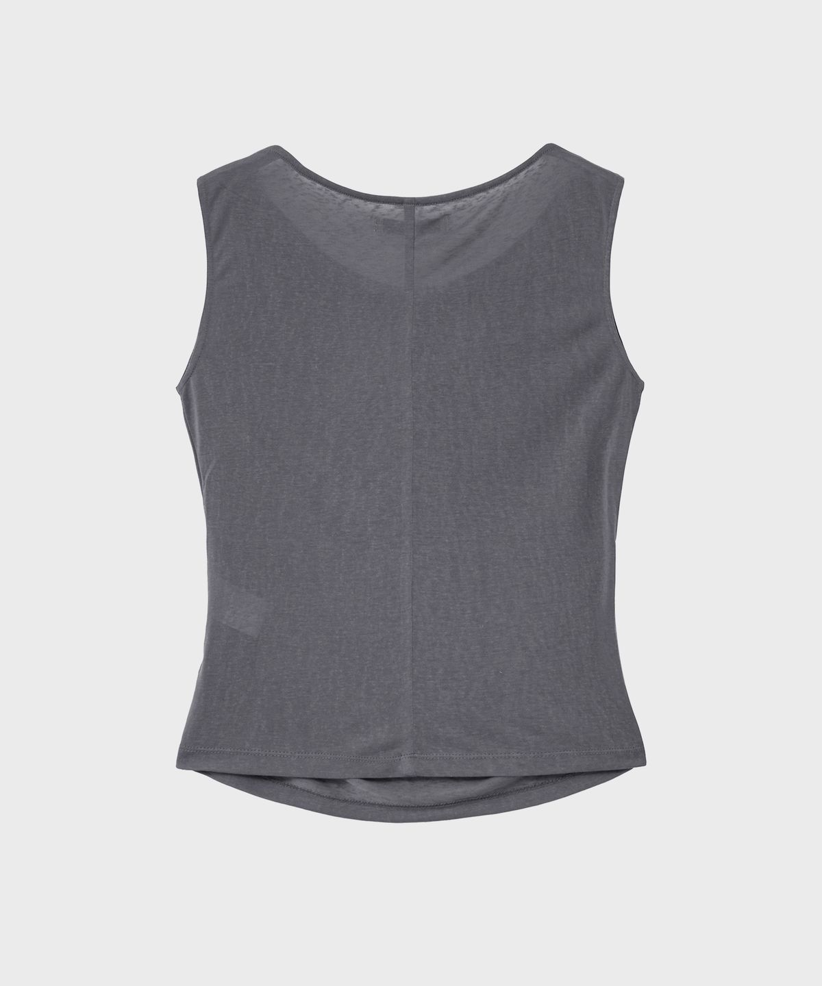 노이어 포 우먼(NOIRER FOR WOMAN) 실키 카울 슬리브리스 (차콜)