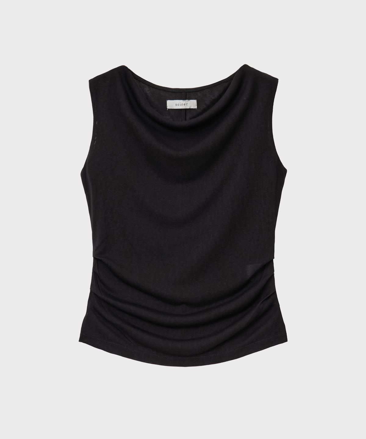 노이어 포 우먼(NOIRER FOR WOMAN) 실키 카울 슬리브리스 (블랙)