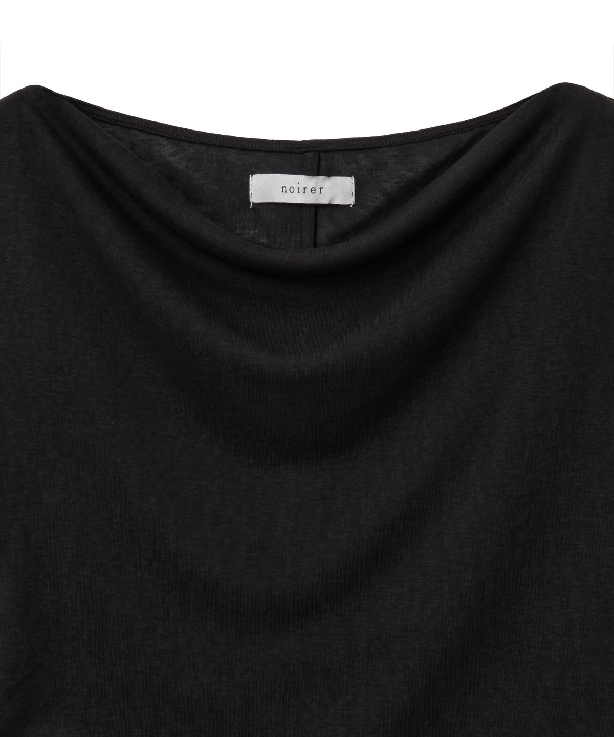 노이어 포 우먼(NOIRER FOR WOMAN) 실키 카울 슬리브리스 (블랙)