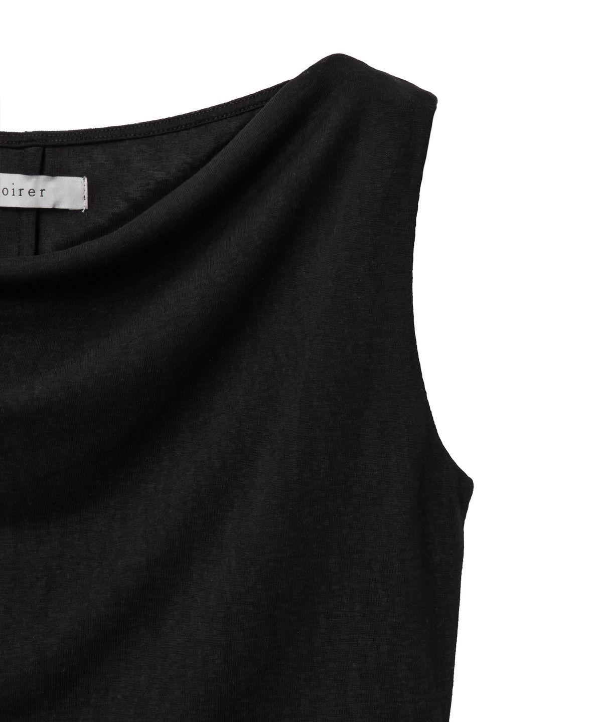 노이어 포 우먼(NOIRER FOR WOMAN) 실키 카울 슬리브리스 (블랙)