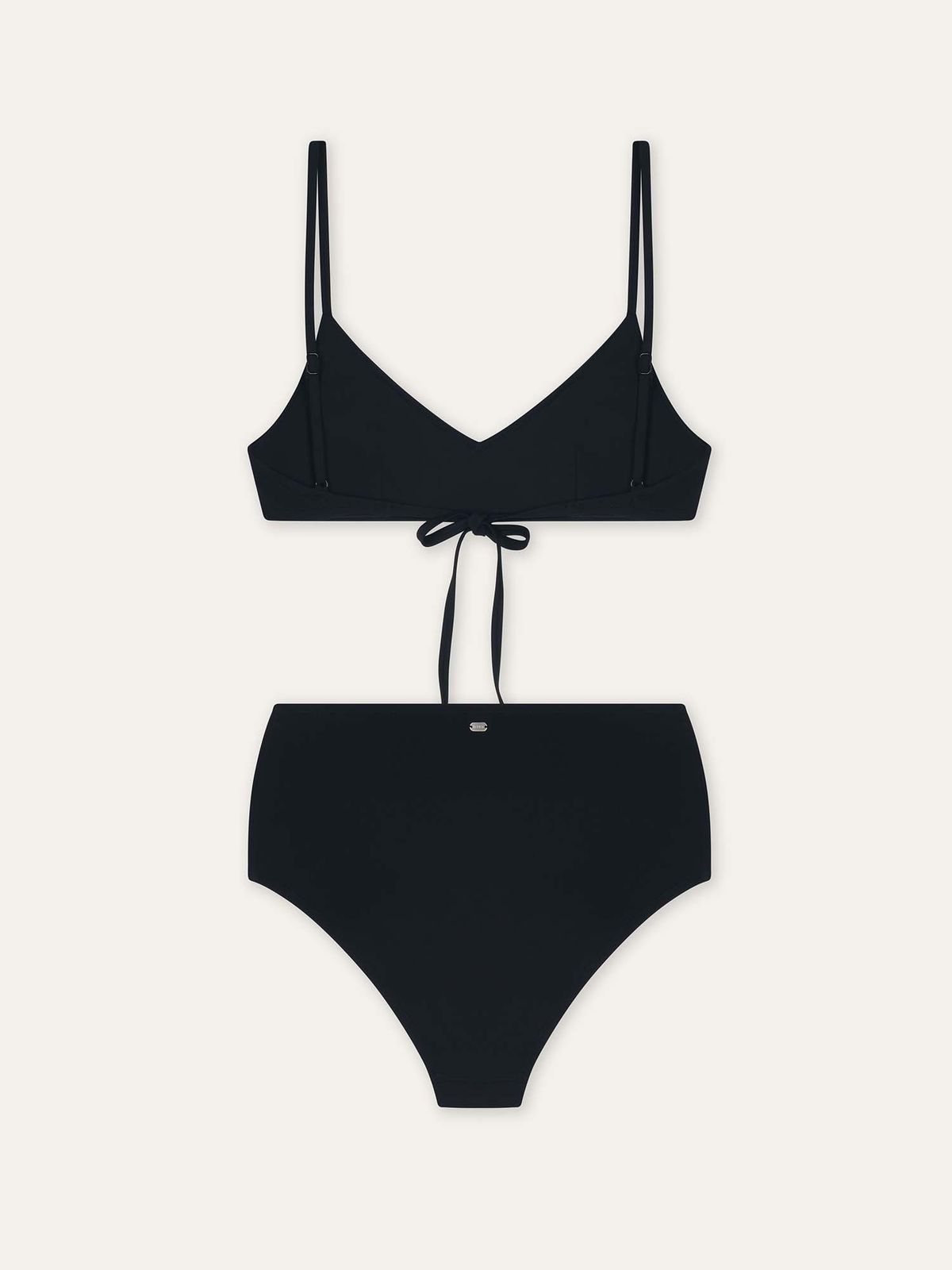 오베르(AUBER) Clean Line Bikini Set - Black