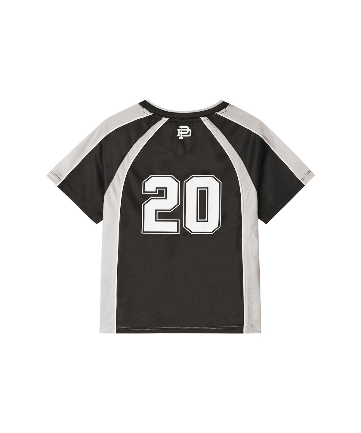 핍스 모터사이클(PHYPS MOTORCYCLE) Womens Mesh Crop Football Tee Black
